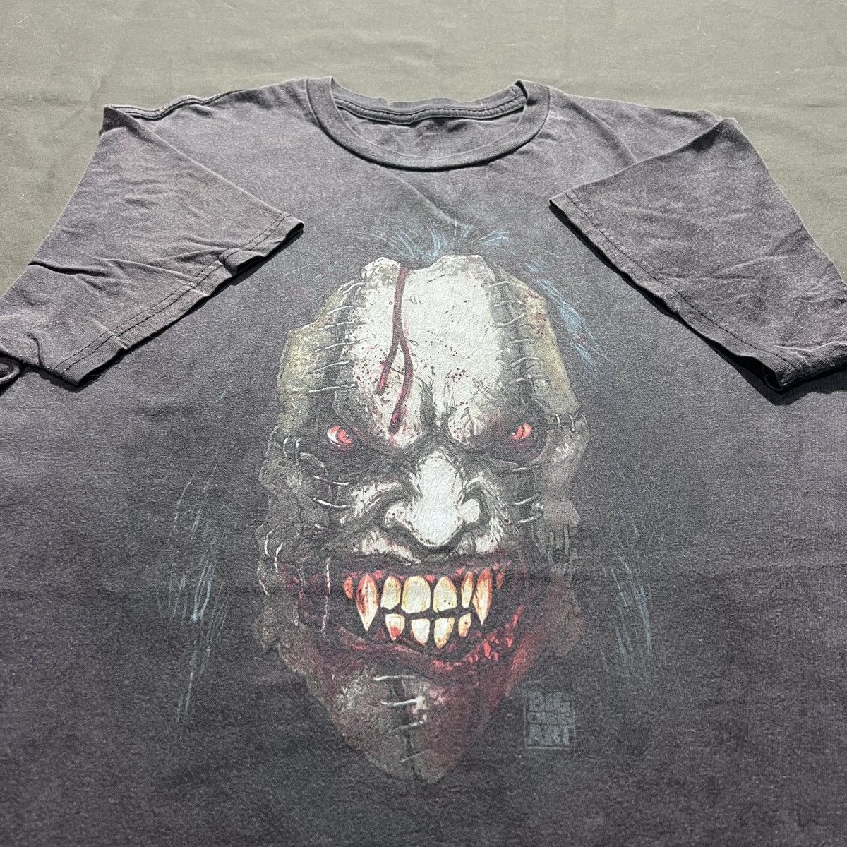 Expert Horror Big Chris Art Cult of Fools Killer Clown Tee Faded Thrashed Size US M / EU 48-50 / 2 - 2 Thumbnail