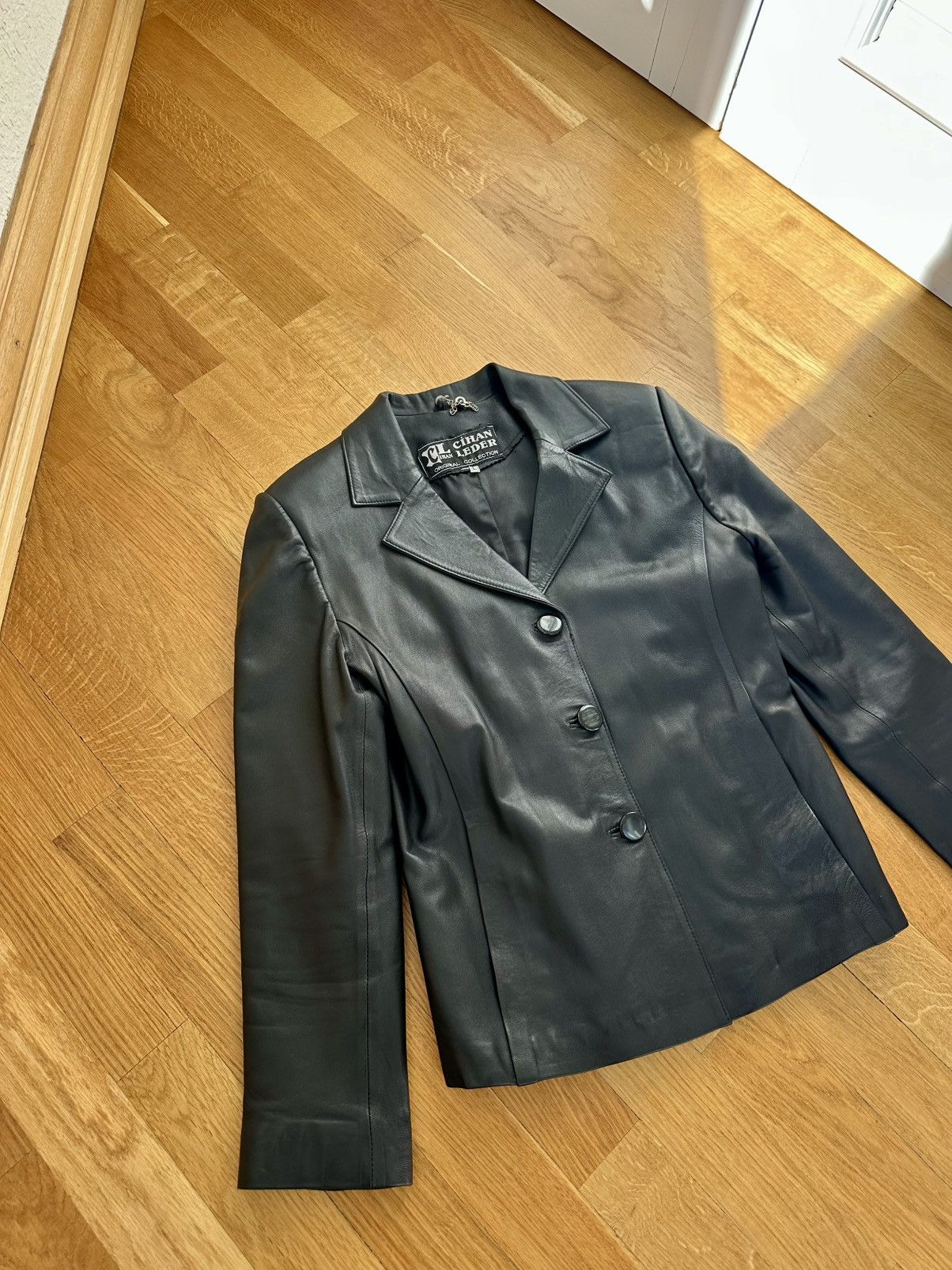 Vintage Vintage Crazy Biker Leather Jacket Y2K Size L / US 10 / IT 46 - 2 Thumbnail