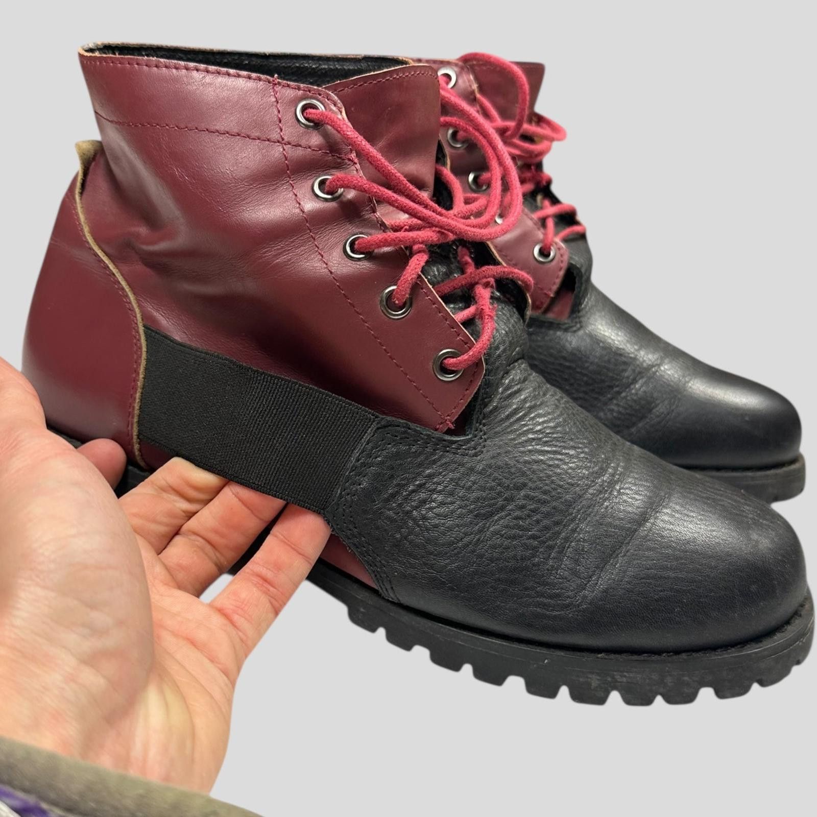 Comme des Garcons CDG Homme Plus FW10 Vibram Leather Bi-colour Boots - UK7/7.5 Size US 8 / EU 41 - 7 Thumbnail
