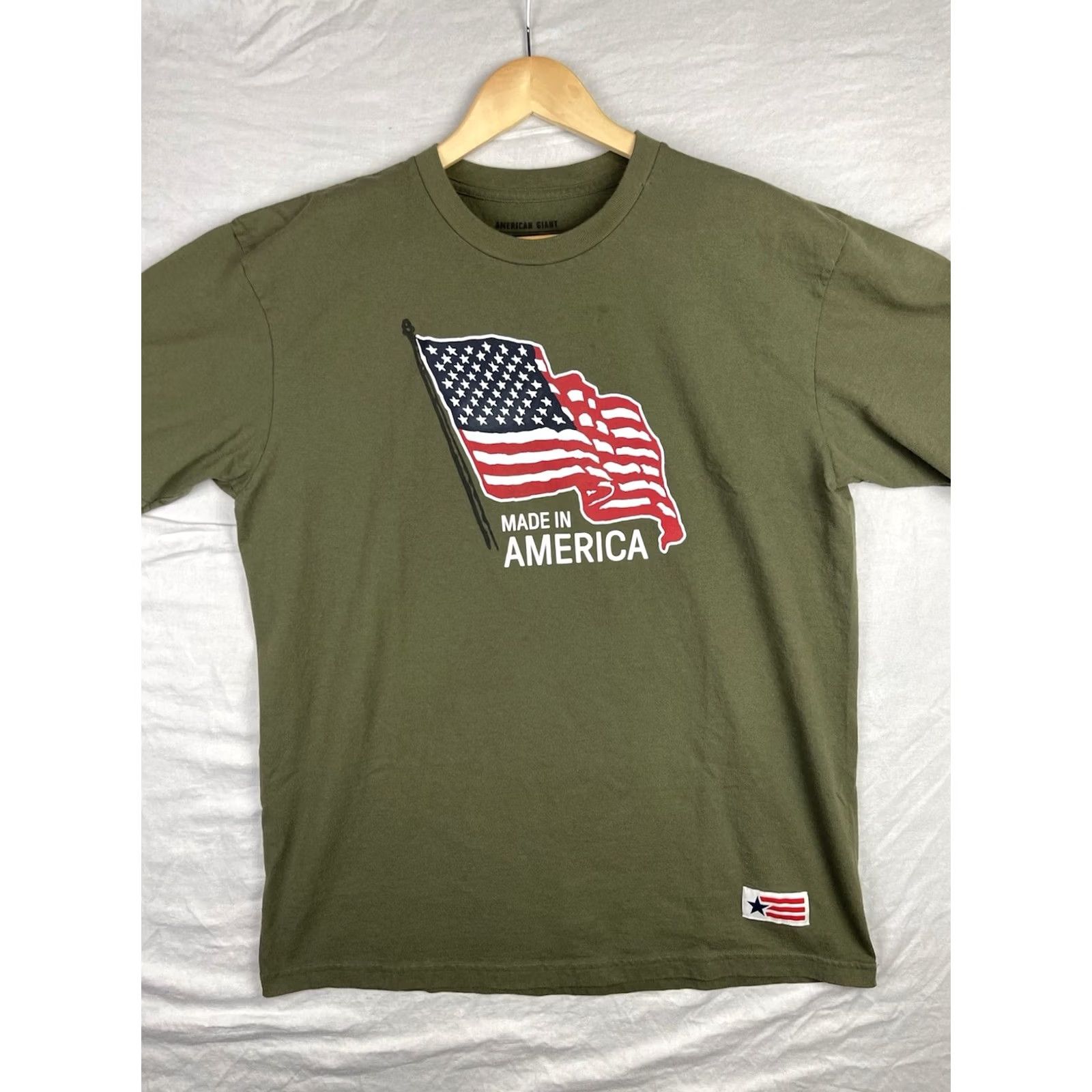 Vintage American Giant Shirt Mens XL Green Flag Collection Made In USA Size US XL / EU 56 / 4 - 2 Thumbnail