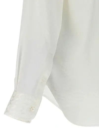 Tom Ford o1loc1c0724 HRO001 Silk Shirt in White Size US L / EU 52-54 / 3 - 4 Thumbnail
