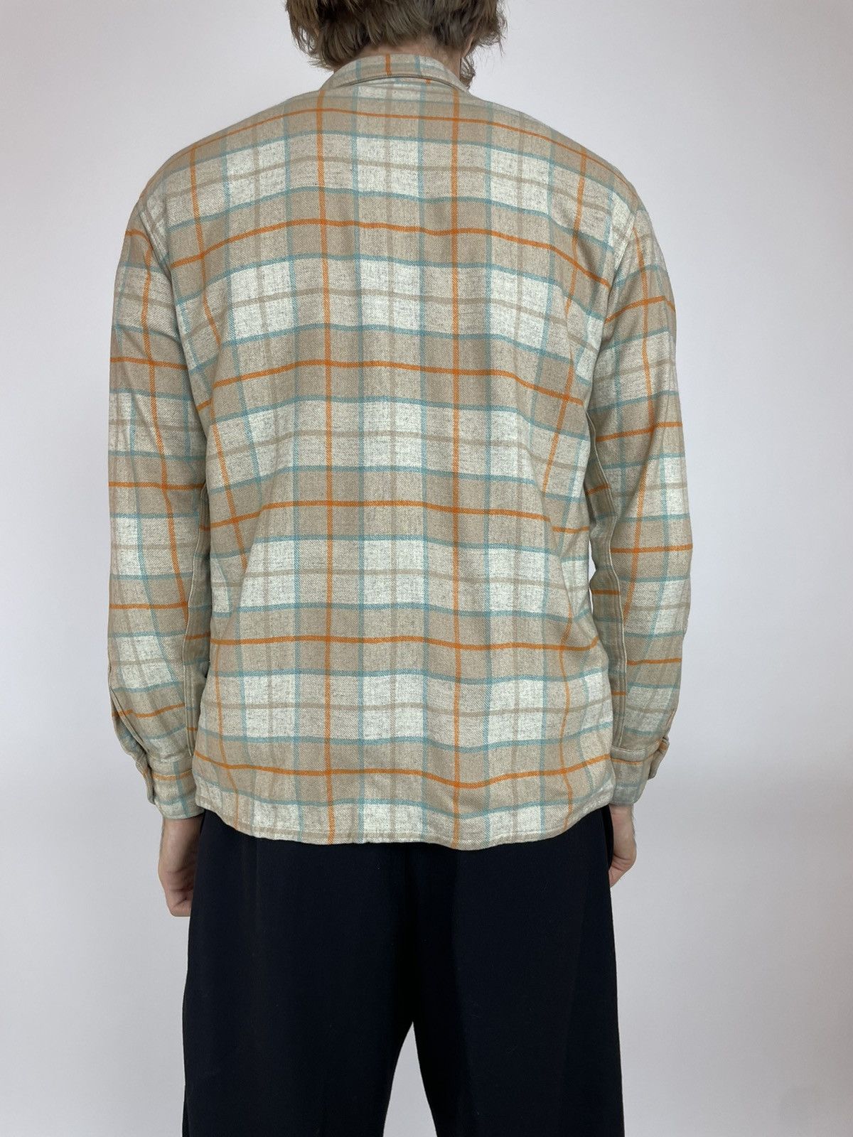 Vintage S. INZERILLO PALERMO Wool Vintage plaid shirt long sleeve Size US M / EU 48-50 / 2 - 8 Thumbnail