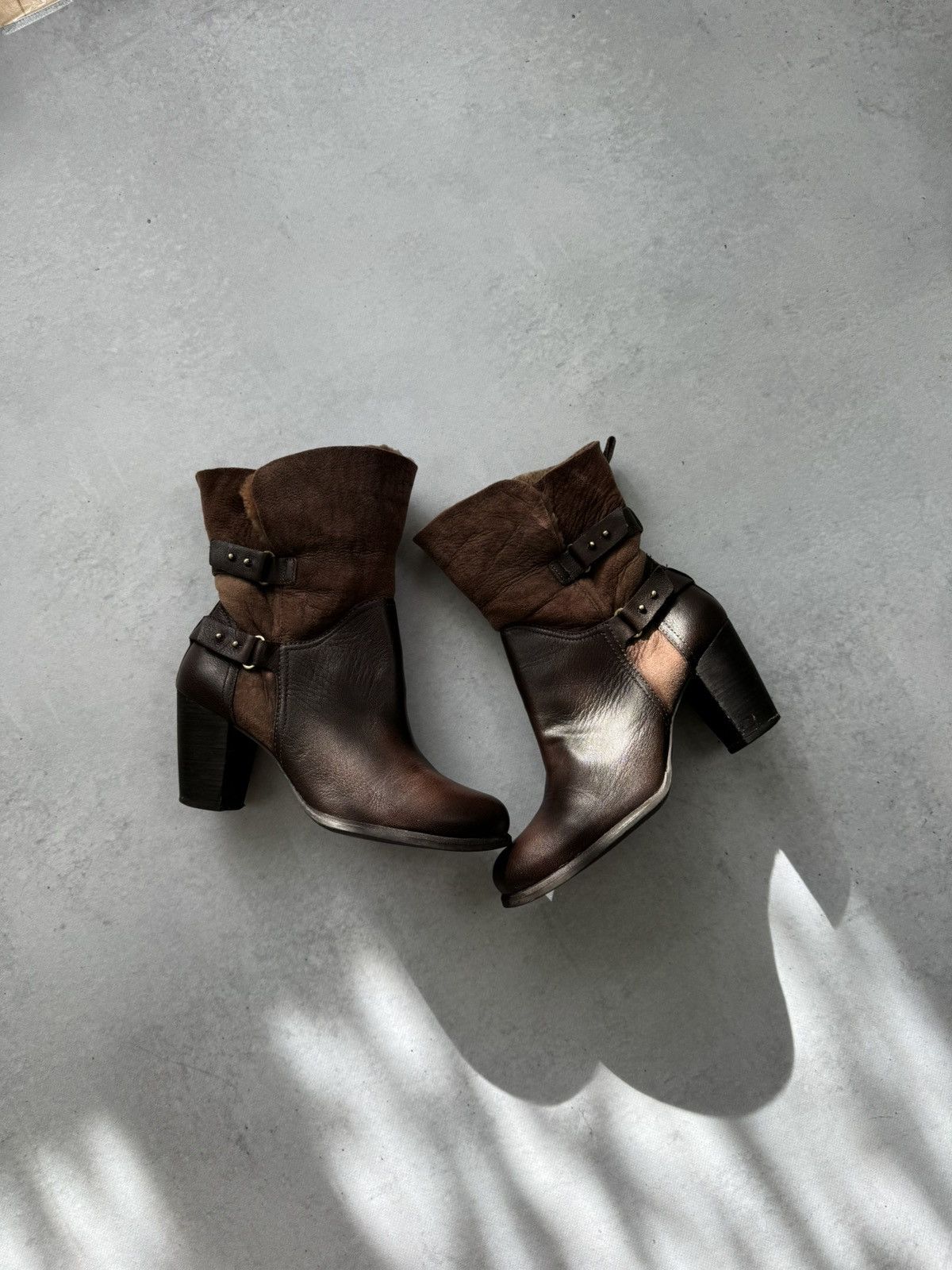 If Six Was Nine Vintage Italian AS 98 Rick Owens Style Leather Biker Boots Size US 9.5 / IT 39.5 - 1 Thumbnail