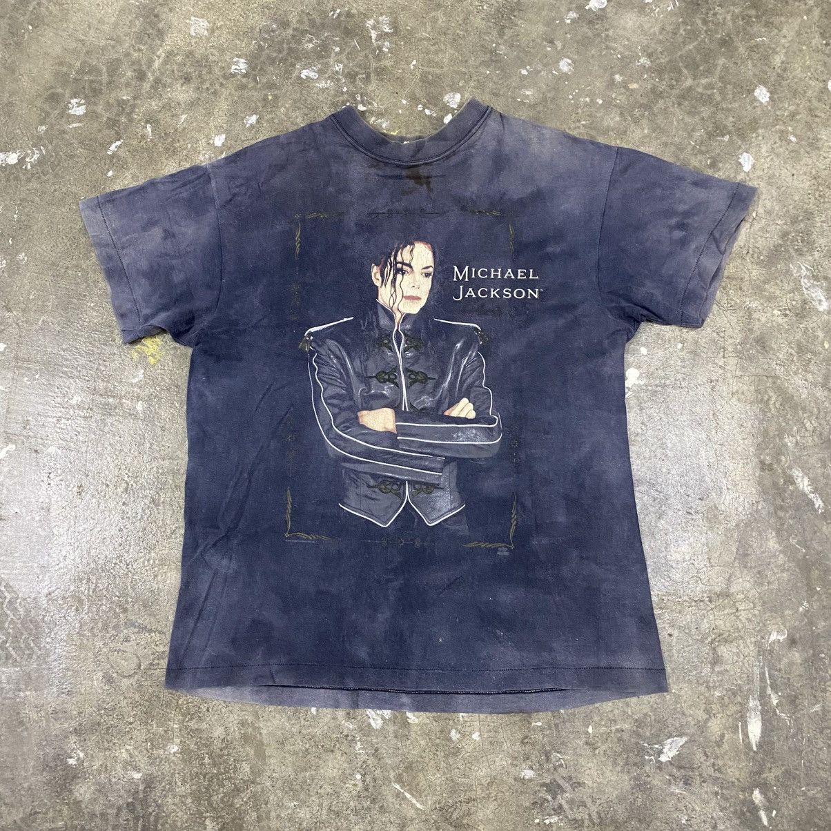 Rap Tees Vintage 1992 Michael Jackson Dangerous Tour Tee Sun Faded Size US L / EU 52-54 / 3 - 1 Thumbnail