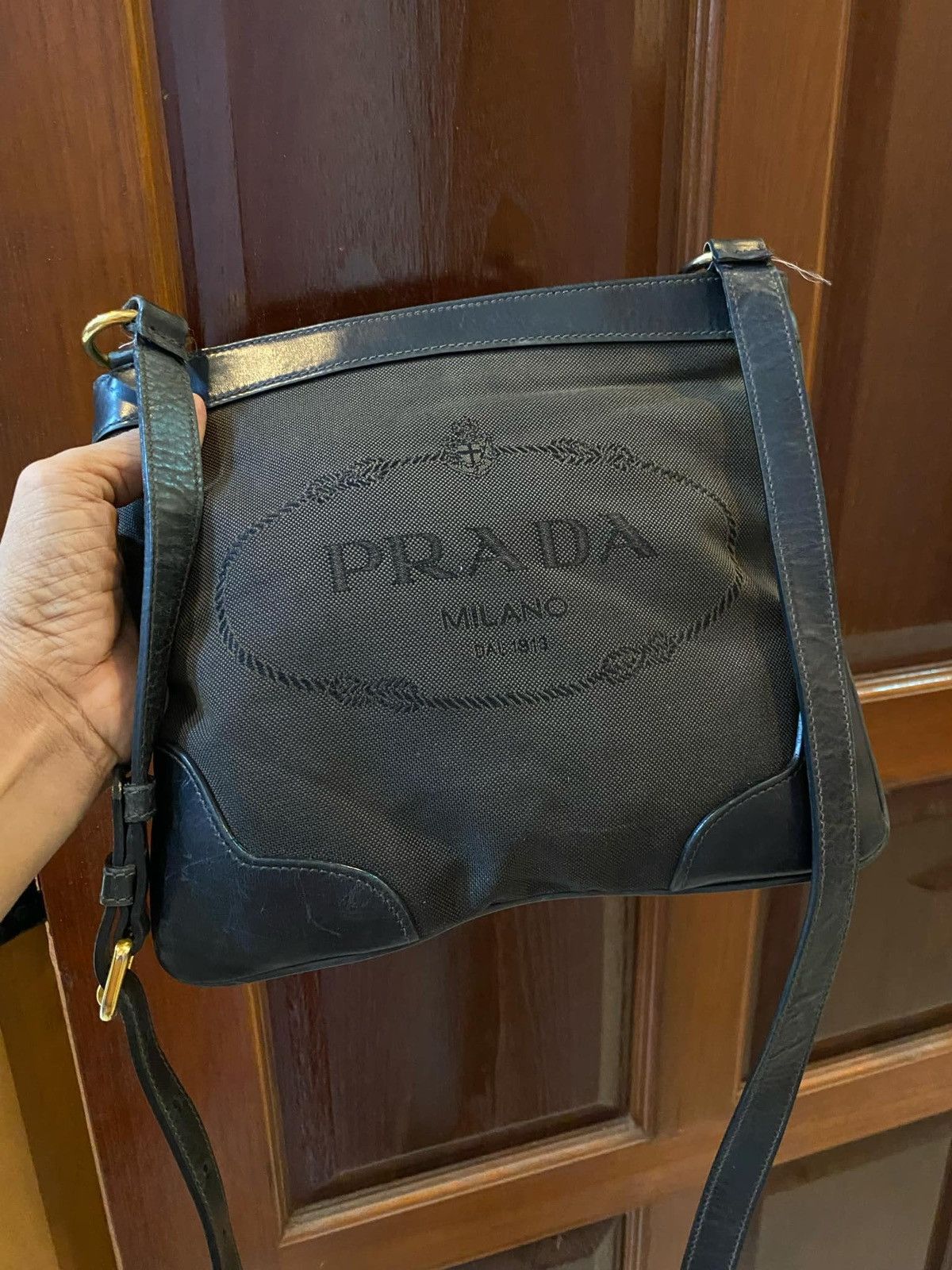 Designer × Prada × Vintage Prada Denim Crossbody Shoulder Bag Size ONE SIZE - 15 Thumbnail