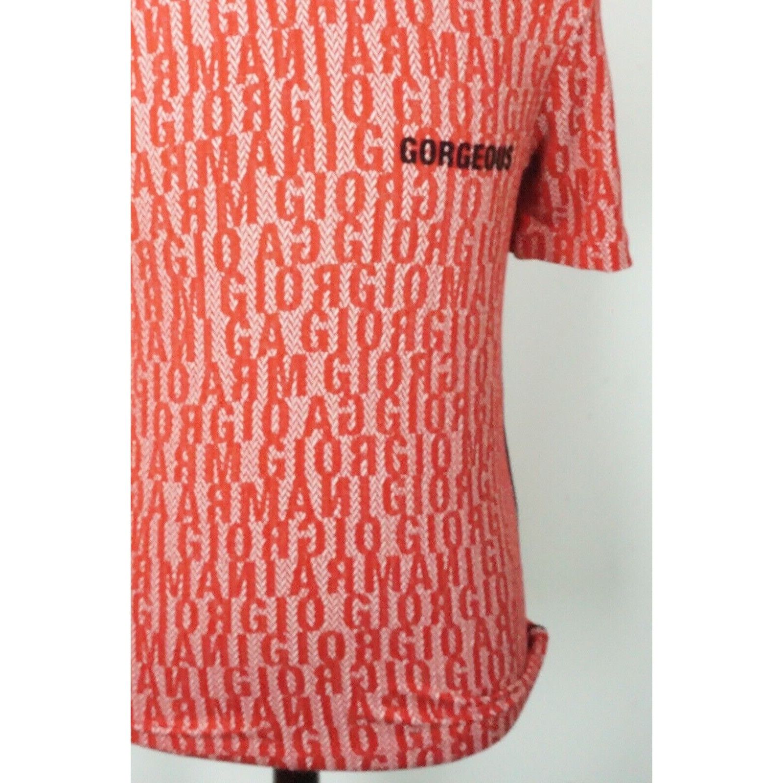 Giorgio Armani Giorgio Armani Black Label Gorgeous Red Text Woven Polyamide Size US M / EU 48-50 / 2 - 2 Thumbnail