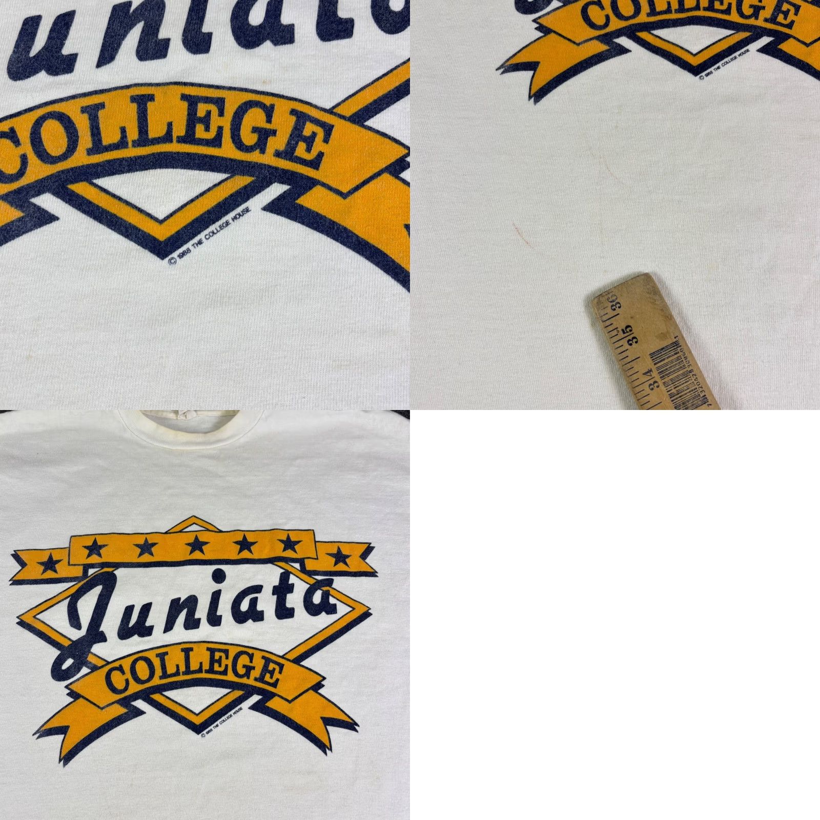 Vintage VINTAGE 1988 The College House T Shirt XL White Short Sleeve Graphic Tee Mens Size US XL / EU 56 / 4 - 8 Thumbnail