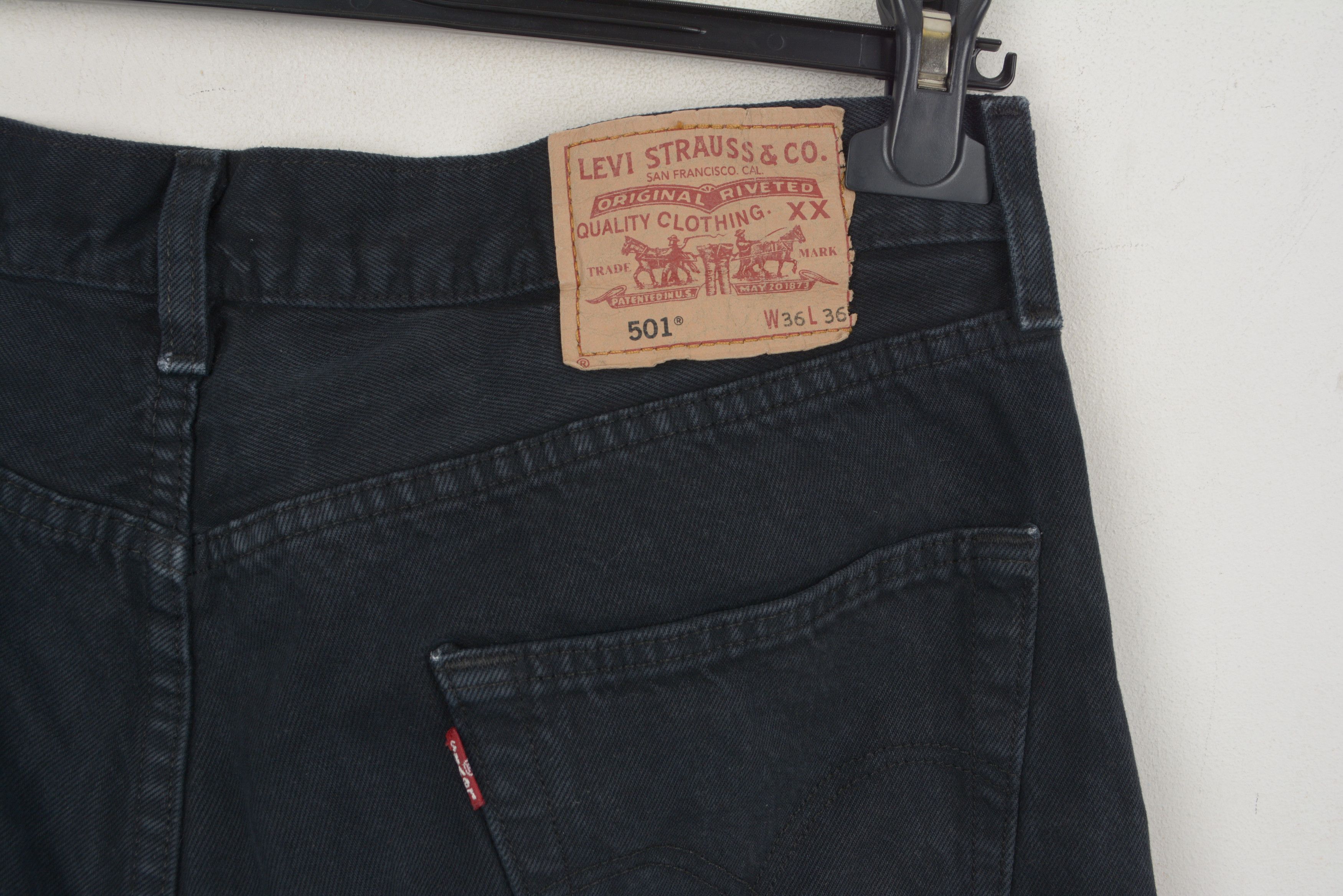 Levi's LEVI'S STRAUSS 501 Vintage 2006 Men's W36 L36 Black Jeans Size US 36 / EU 52 - 8 Thumbnail