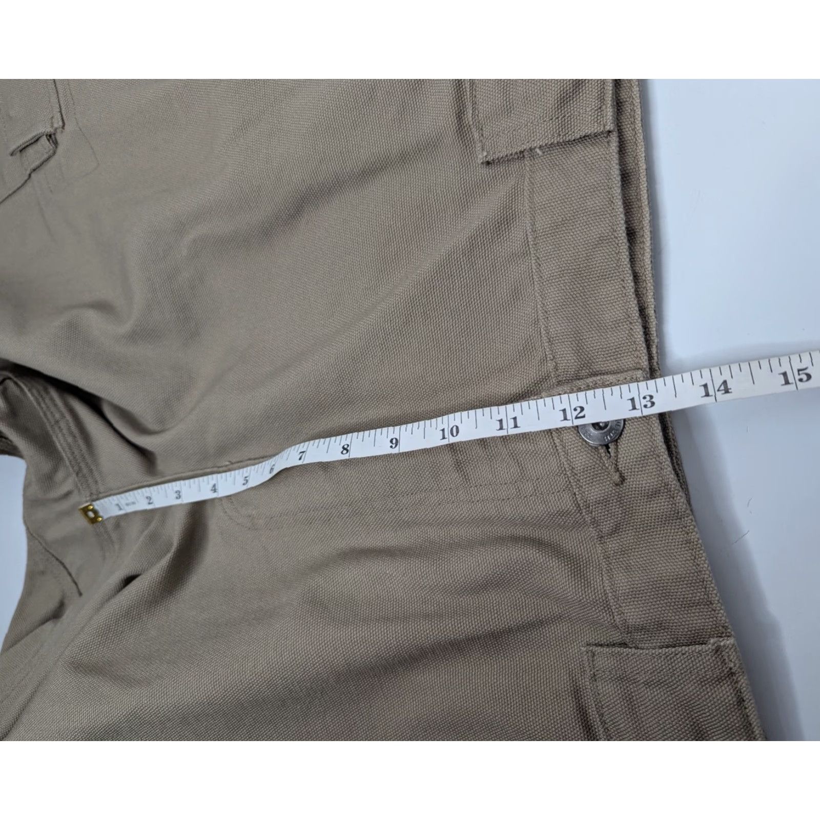 Duluth Trading Company Duluth Trading Shorts Mens 42 Khaki Cargo Utility Heavyweight Workwear Pockets Cargo Pocket Canvas Cotton Brown Regular Mens Shorts Size US 42 / EU 58 - 4 Thumbnail