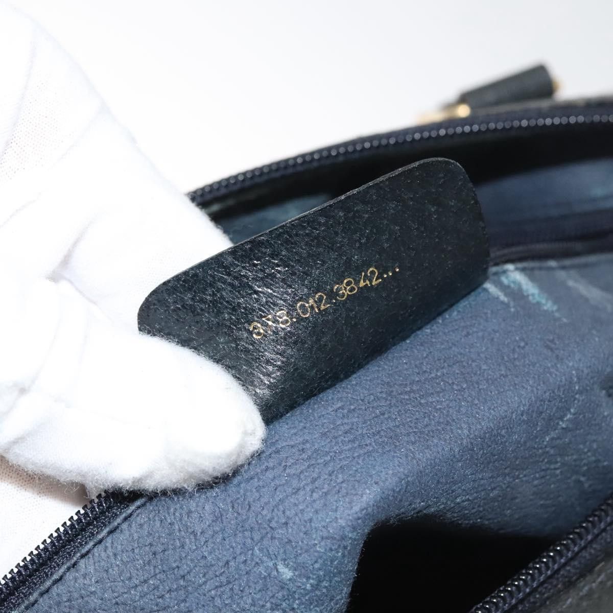 Gucci GUCCI GG Supreme Sherry Line Hand Bag Pvc Navy Gold Red 378 Size ONE SIZE - 22 Thumbnail
