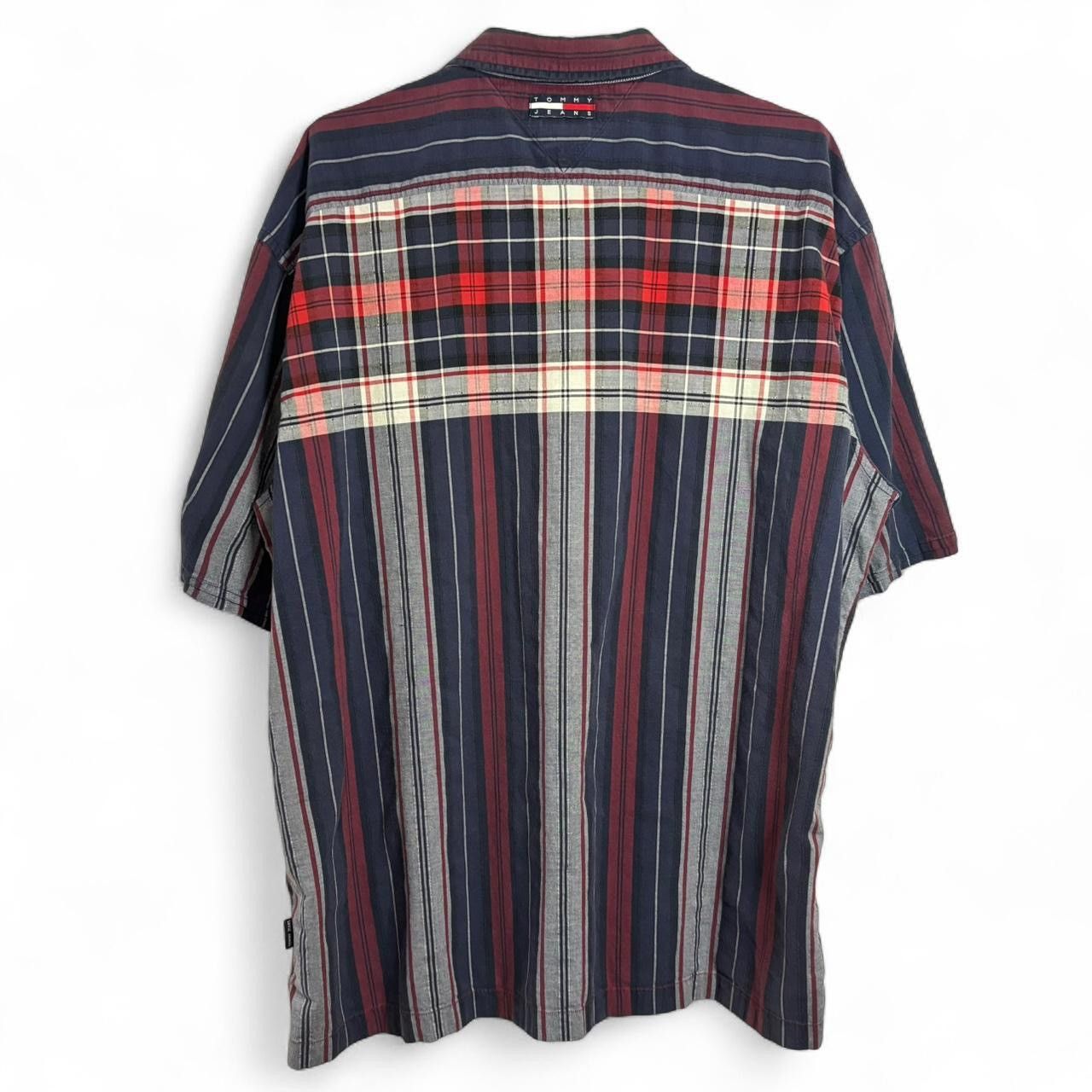Tommy Hilfiger Vintage Y2K Tommy Hilfiger Plaid Navy Button-Up Shirt Size US XXL / EU 58 / 5 - 6 Thumbnail