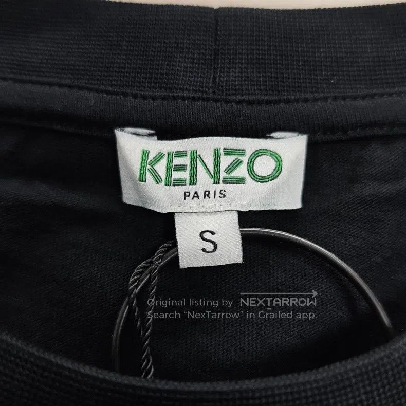 Kenzo Kenzo Black Classic Tiger Head Printed Logo Short-Sleeve T Size S / US 4 / IT 40 - 4 Thumbnail
