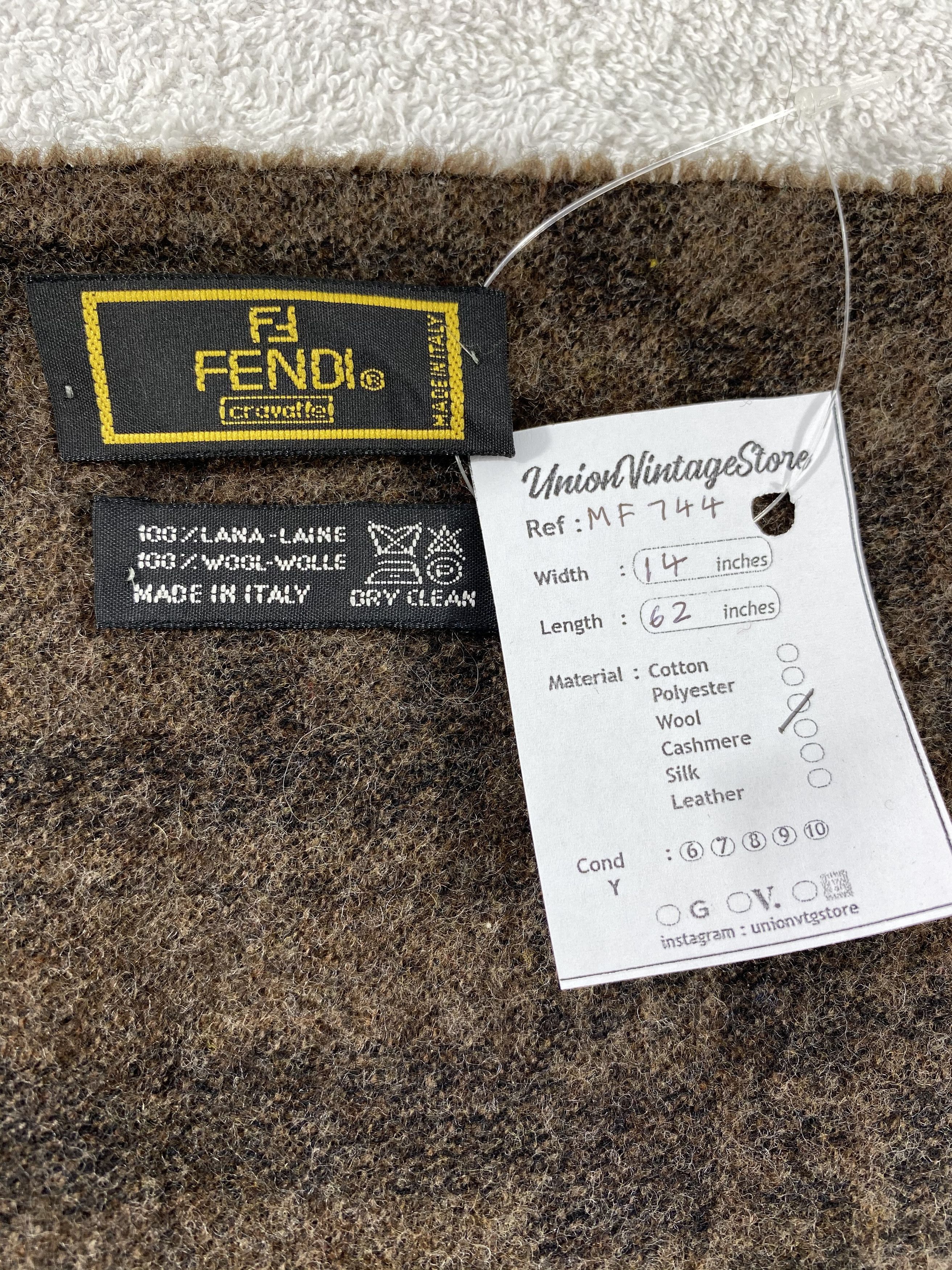 Fendi Vintage Fendi Scarf/Muffler/Neckwear MF744 Size ONE SIZE - 4 Thumbnail