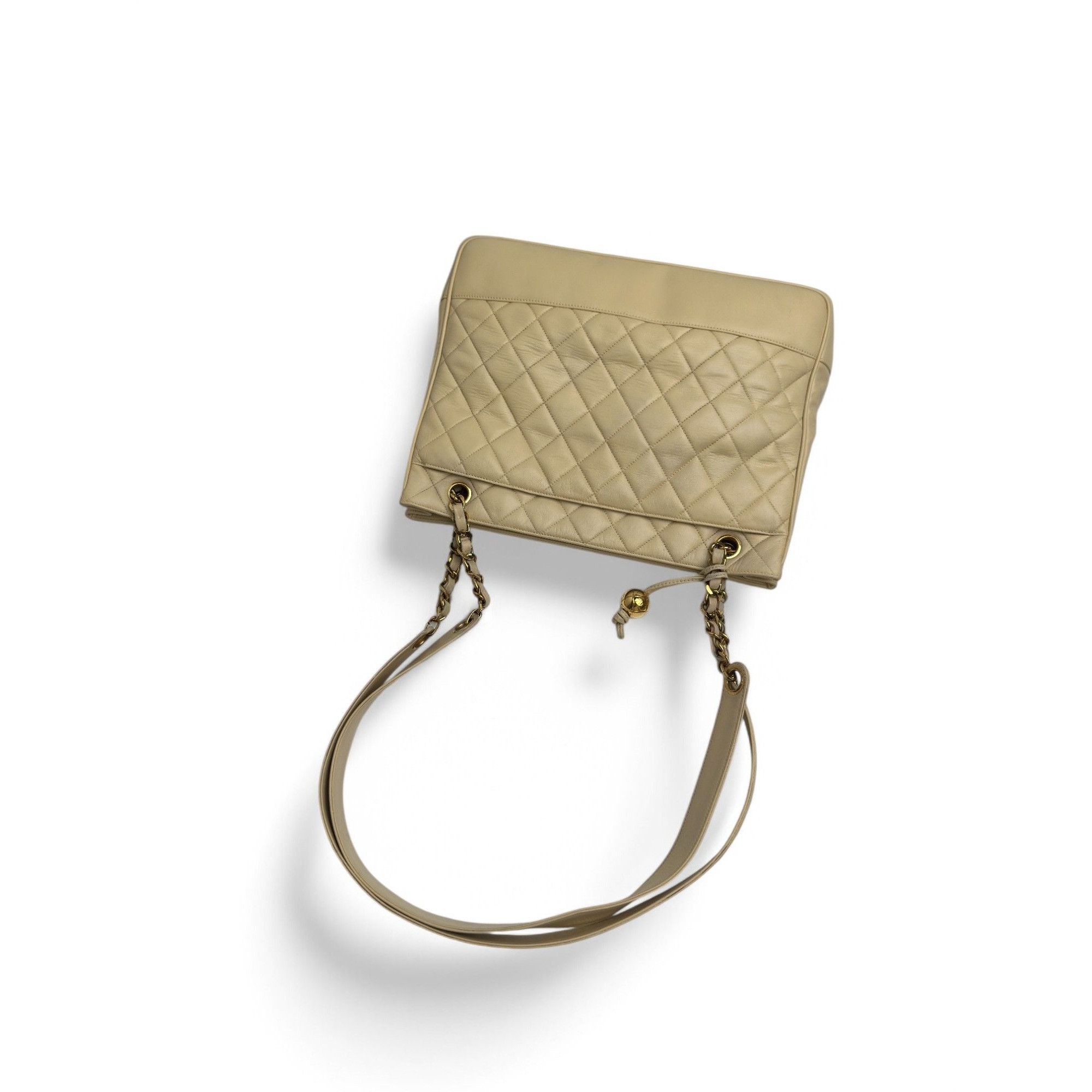 Chanel Chanel Beige Quilted Lambskin Size ONE SIZE - 5 Thumbnail