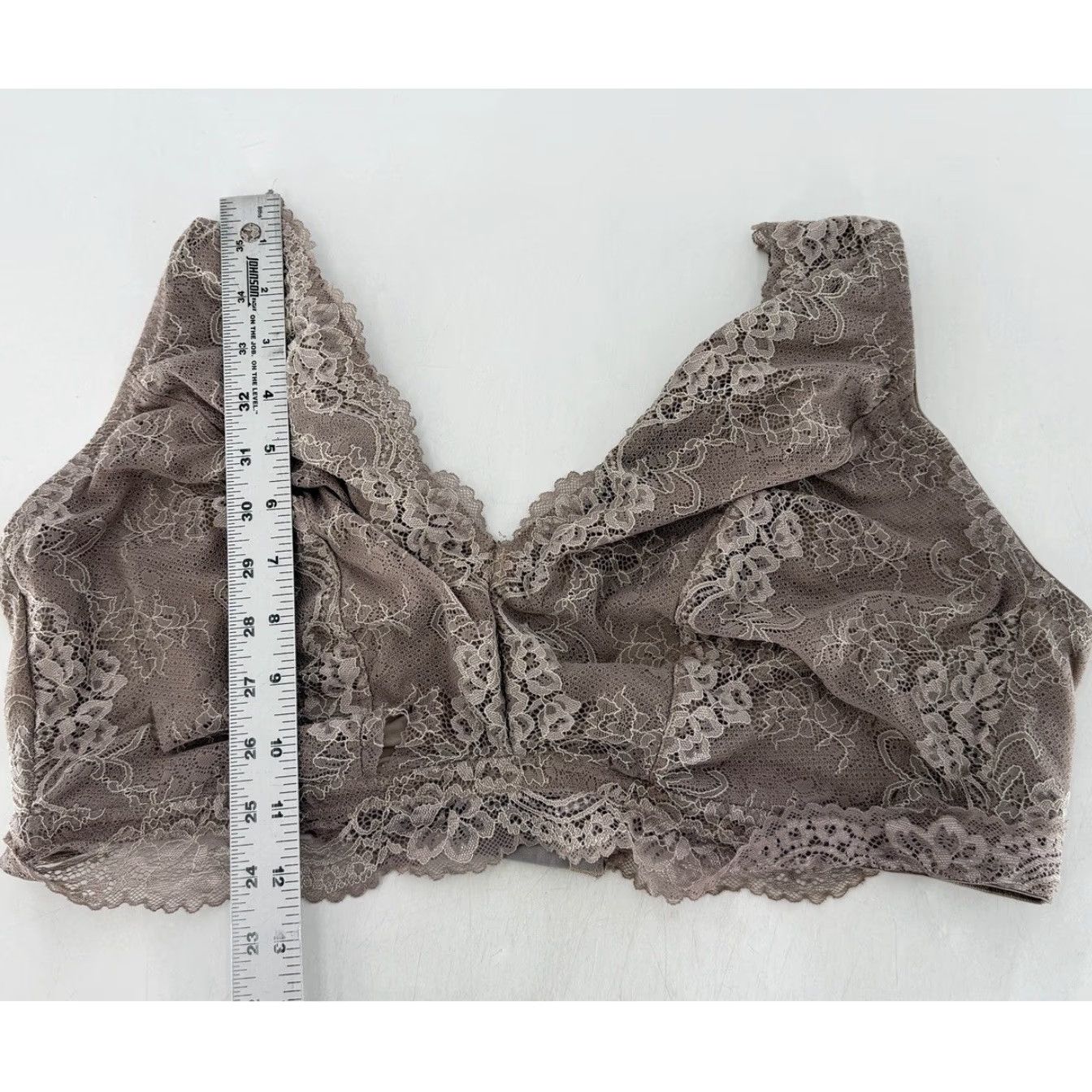 Vintage Secret Treasures Brown Taupe Lace Wireless Unpadded Bralette Bra Sz 4x See Photo Bralette Women Plus Wireless Bra Lace Bra See Photo Size ONE SIZE - 4 Thumbnail