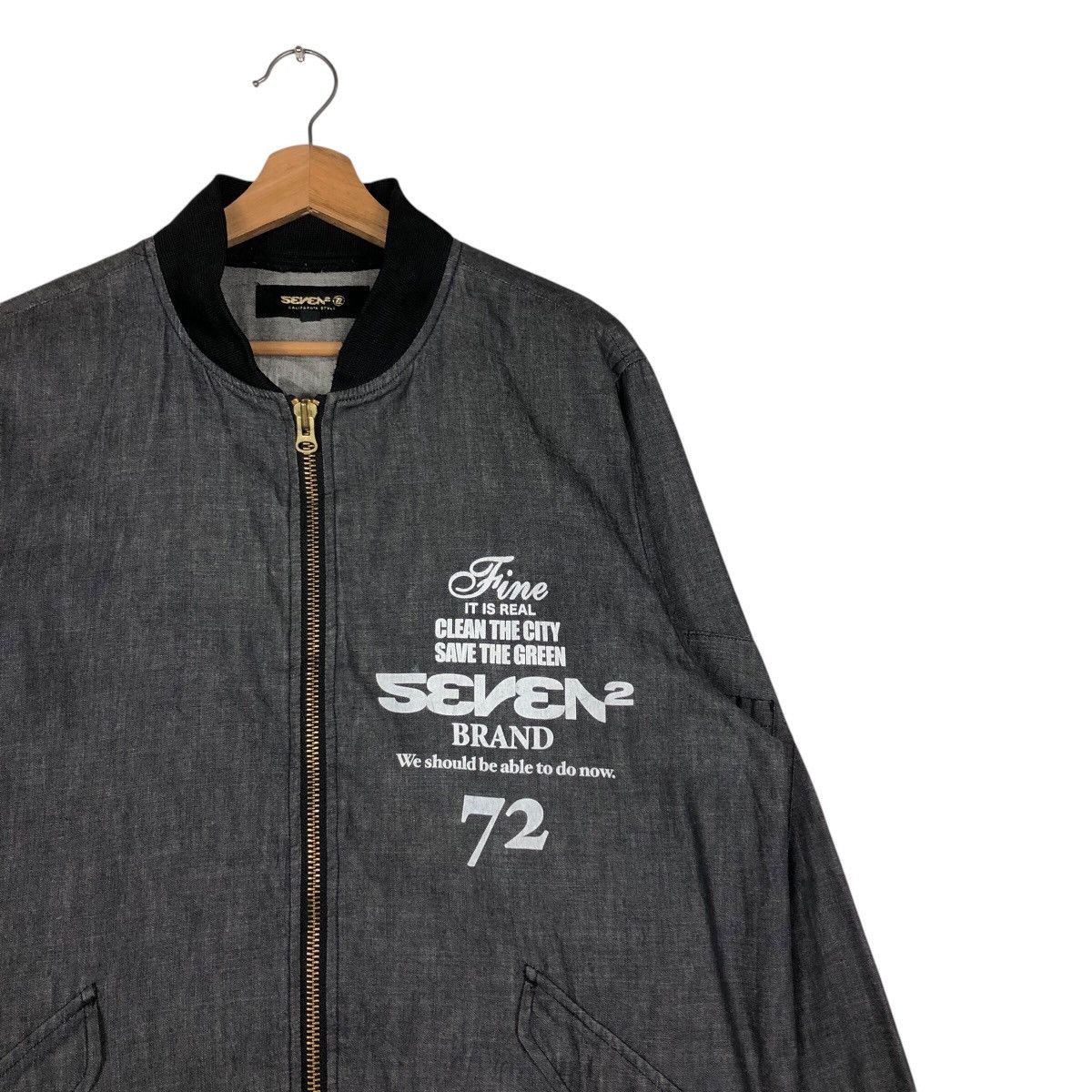 Japanese Brand 📌Vintage Bomber Jacket Seven2 Los Angeles Little Tokyo Size US XL / EU 56 / 4 - 7 Thumbnail