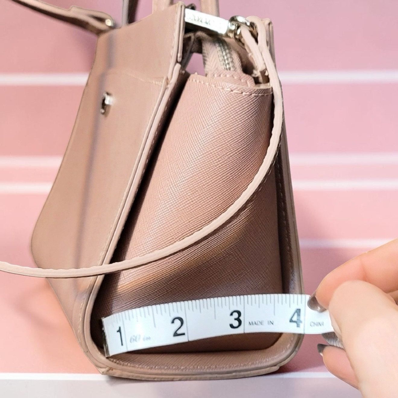 Steve Madden Steve Madden Blush Pink Structured Satchel Crossbody NWOT Size ONE SIZE - 6 Thumbnail
