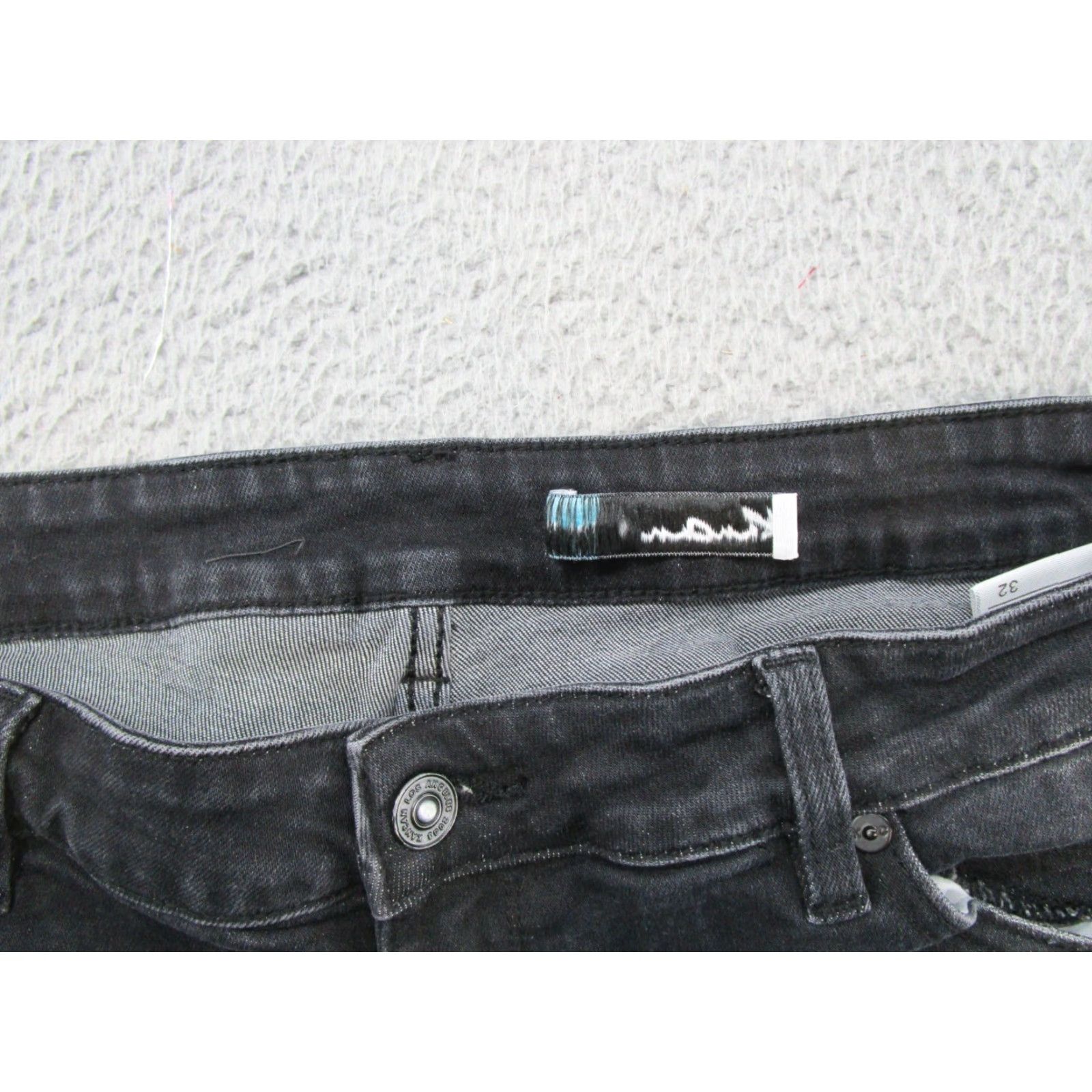 Vintage Kancan Maurices Women's Distressed Skinny Ankle Jeans Size 32 Black Stretch Size 24" / US 00 / IT 34 - 5 Thumbnail