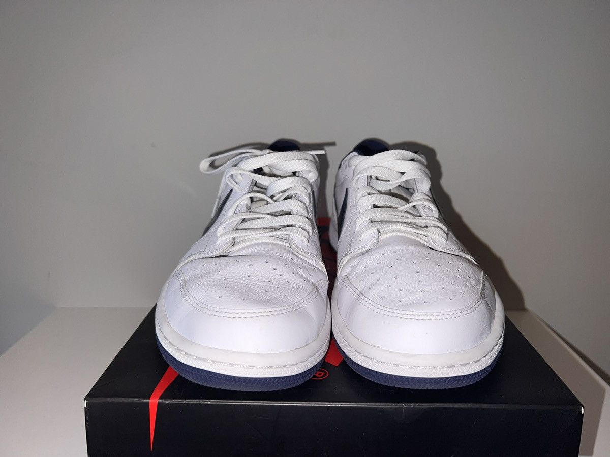 Nike 2016 Nike Air Jordan 1 Retro Low OG White Midnight Navy Size US 11 / EU 44 - 3 Thumbnail