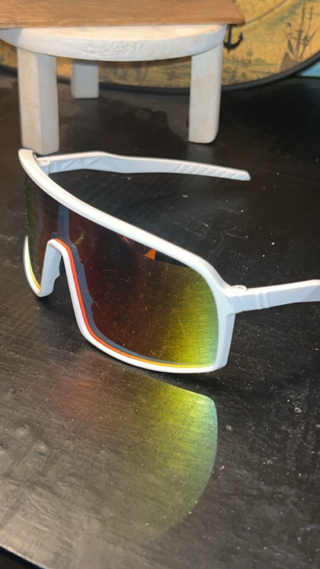 The Unbranded Brand Men's Unbranded Sunglasses One Size White Multicolor Size ONE SIZE - 3 Thumbnail