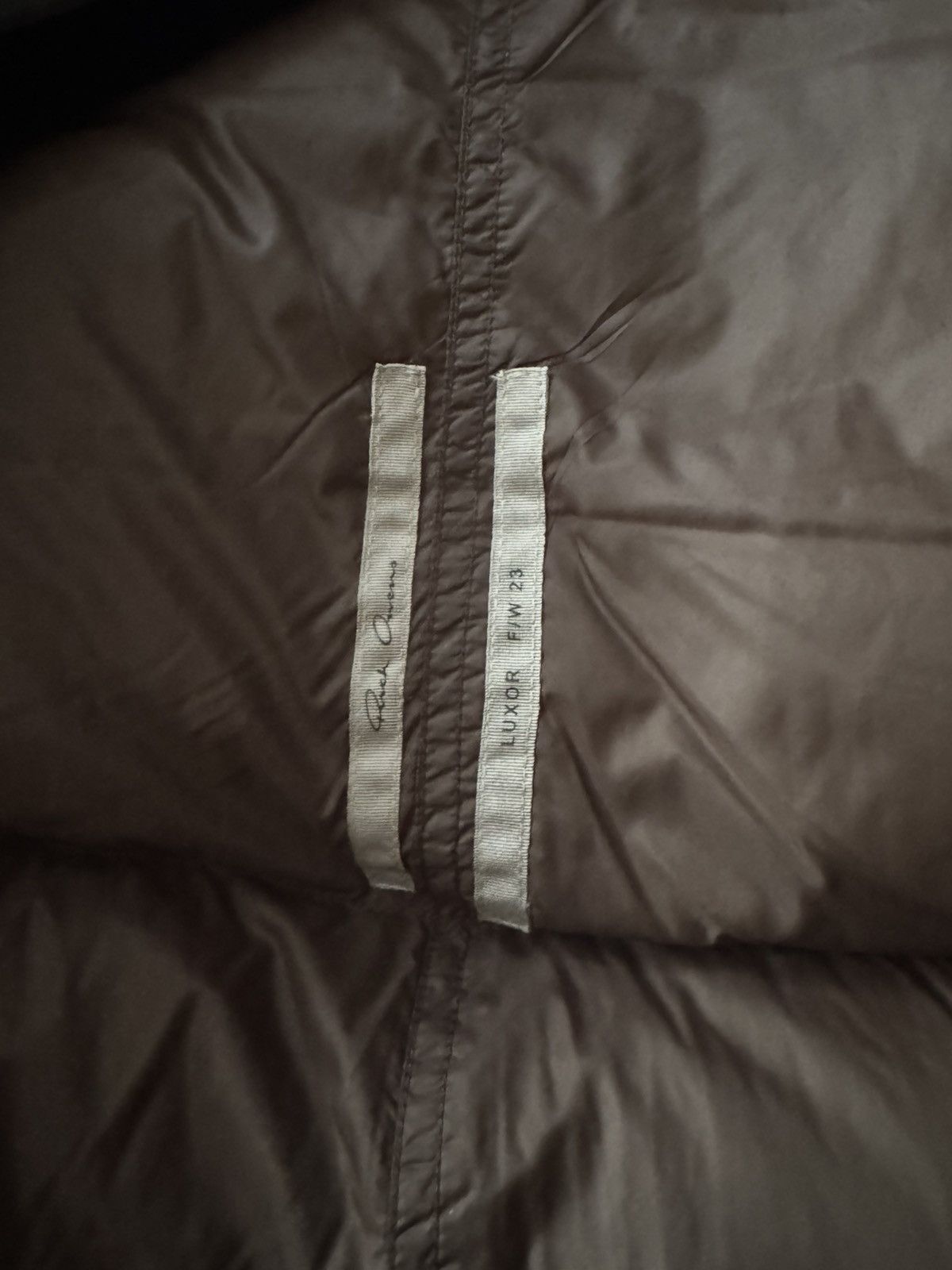 Rick Owens Rick Owens Babel Mountain Cropped Duvet Jacket Nylon Brown Size US M / EU 48-50 / 2 - 2 Thumbnail