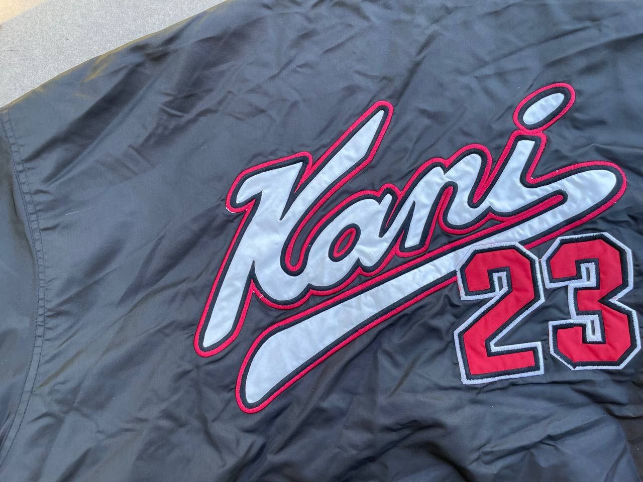 Karl Kani × Vintage Karl Kani Vintage #23 Brooklyn NY Bomber Jacket Size US XXL / EU 58 / 5 - 5 Thumbnail