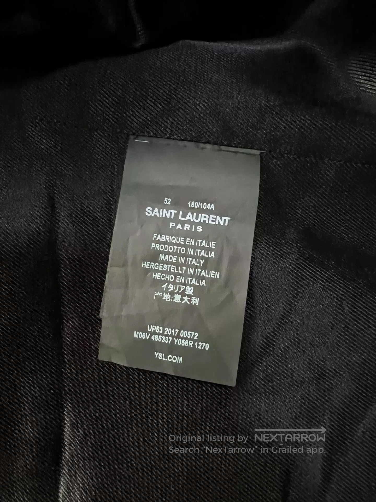Saint Laurent Paris Saint Laurent Herringbone Wool Coat. Size US L / EU 52-54 / 3 - 3 Thumbnail