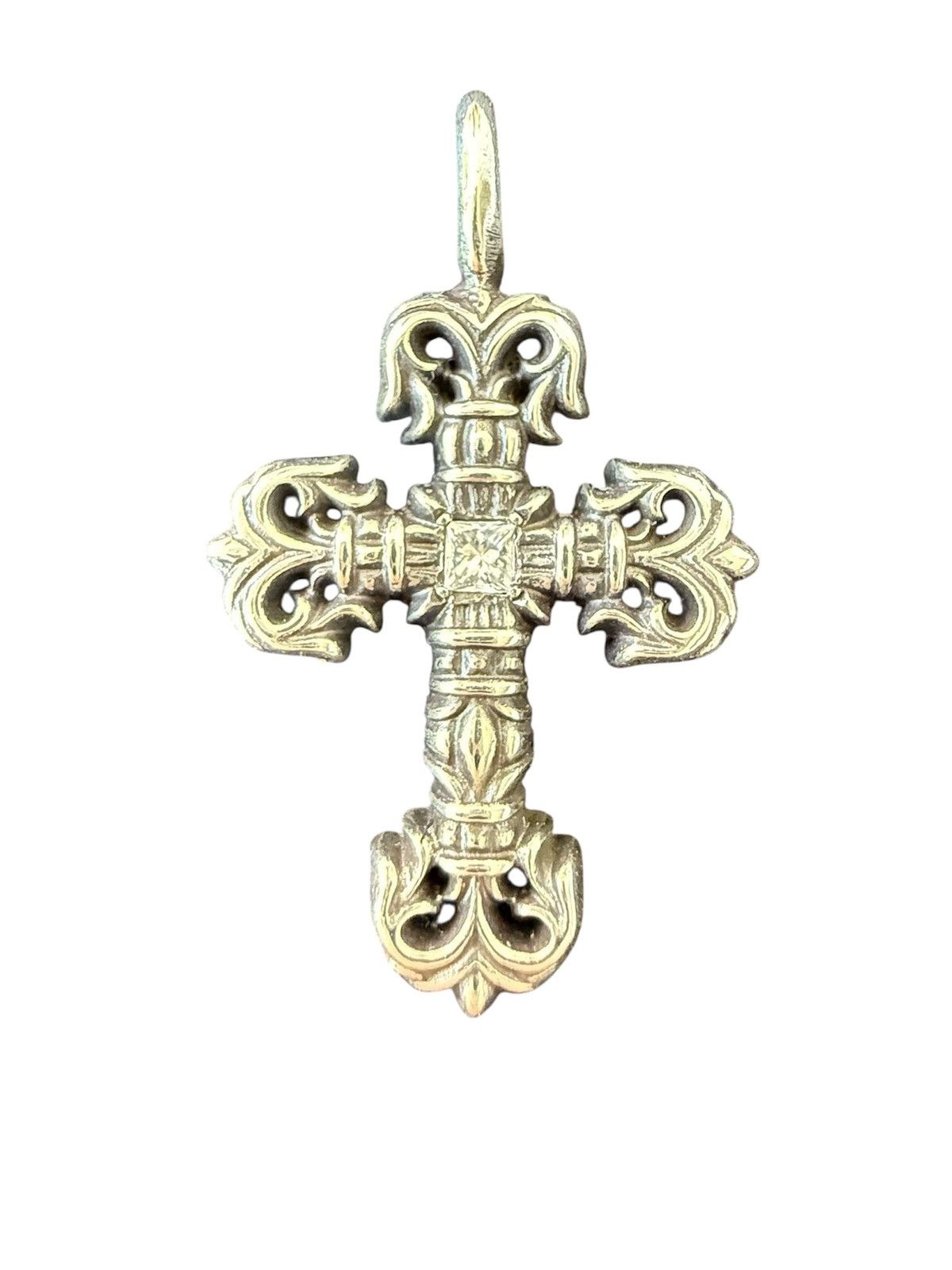 Chrome Hearts Chrome Hearts Silver Diamond Tiny Filigree Cross Charm Size ONE SIZE - 4 Thumbnail