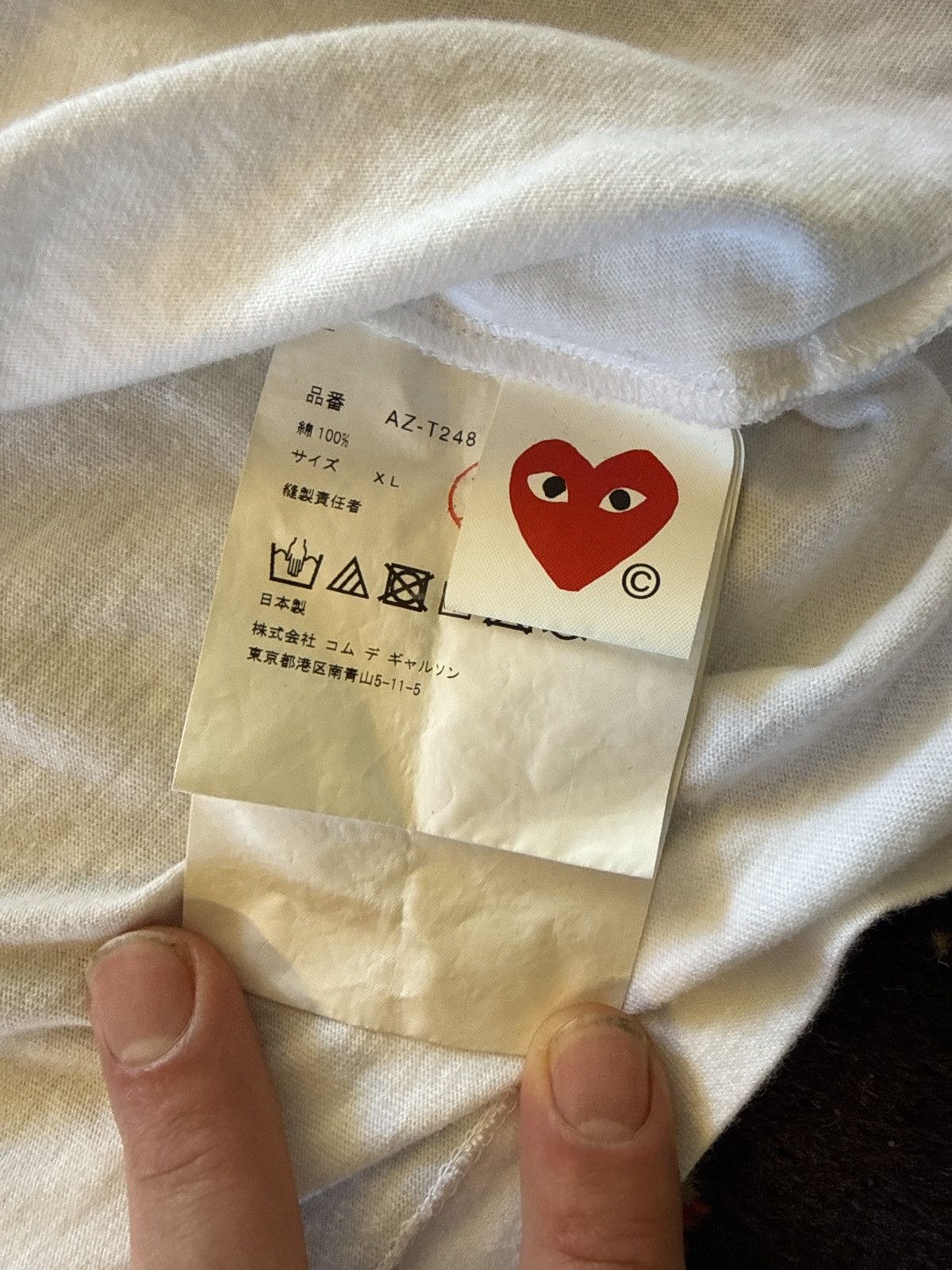 Comme des Garcons PLAY Iconic hearts red and camo with patch Size US L / EU 52-54 / 3 - 5 Thumbnail