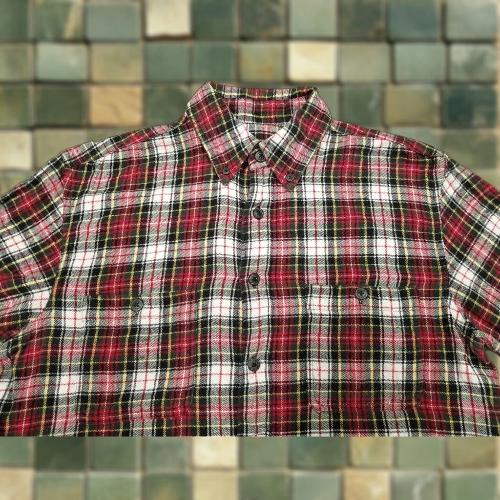 Basic Editions Basic Editions Flannel Shirt Mens Small Red Black Plaid 100% Cotton Long Sleeve Size US S / EU 44-46 / 1 - 1 Thumbnail