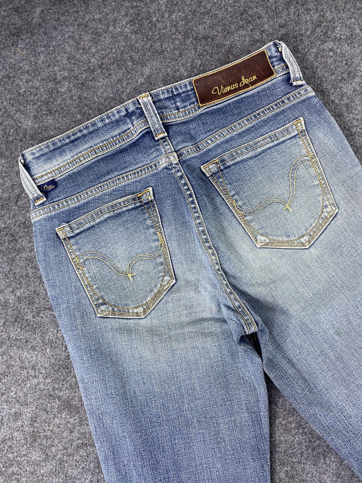 Edwin × Jean Vienus Jean by Something Edwin Flare Blue Wash Jeans - J1087 Size 28" / US 6 / IT 42 - 6 Thumbnail