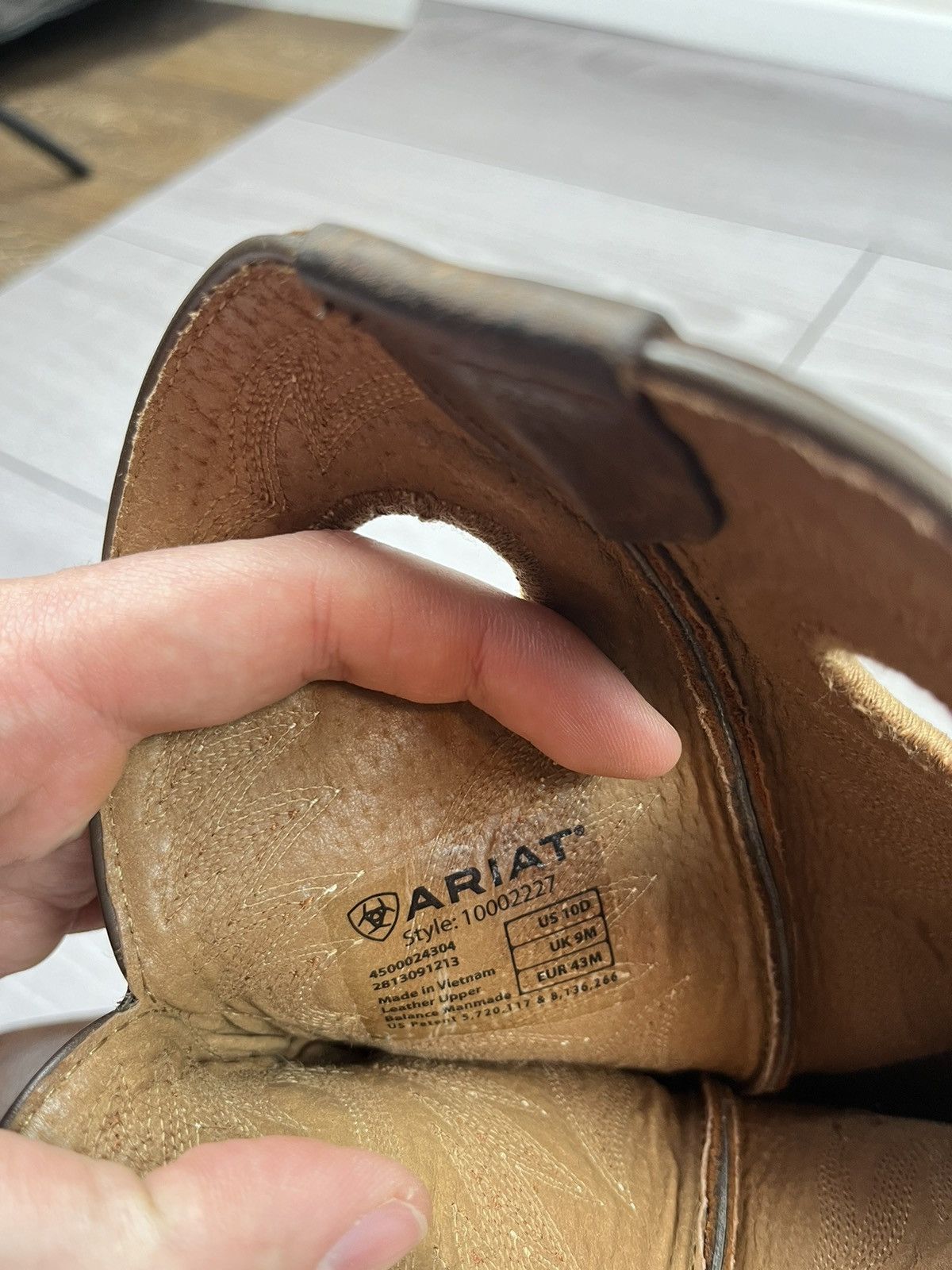 Ariat Ariat American Western Cowboy Brown Leather Boots Size US 10 / EU 43 - 17 Thumbnail