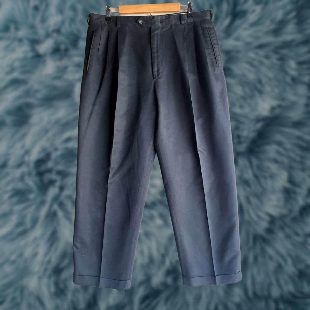 Vintage Slates Dress Pants Men's 36 29 Black Pleated Size US 36 / EU 52 - 1 Thumbnail