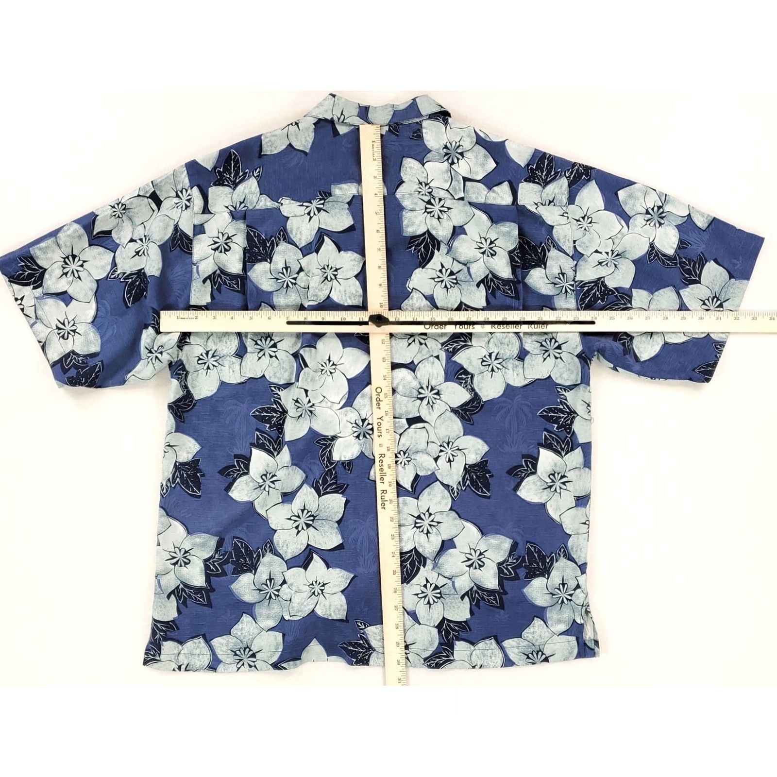 Tommy Bahama Tommy Bahama Shirt Mens L Silk Hawaiian Blue Floral Short Sleeve Button-Up 100% Silk Hawaiian Theme Size US L / EU 52-54 / 3 - 5 Thumbnail
