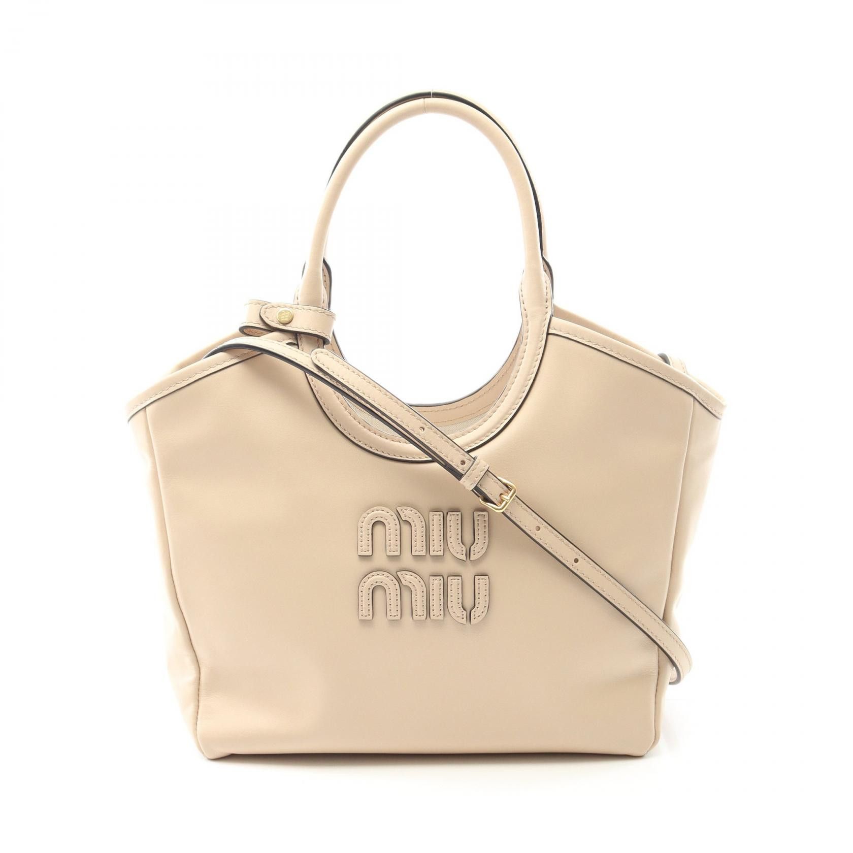 Miu Miu Miu Miu Miu Miu IVY Leather Handbag Leather Handbag DUTY FREE for USA Size ONE SIZE - 1 Thumbnail