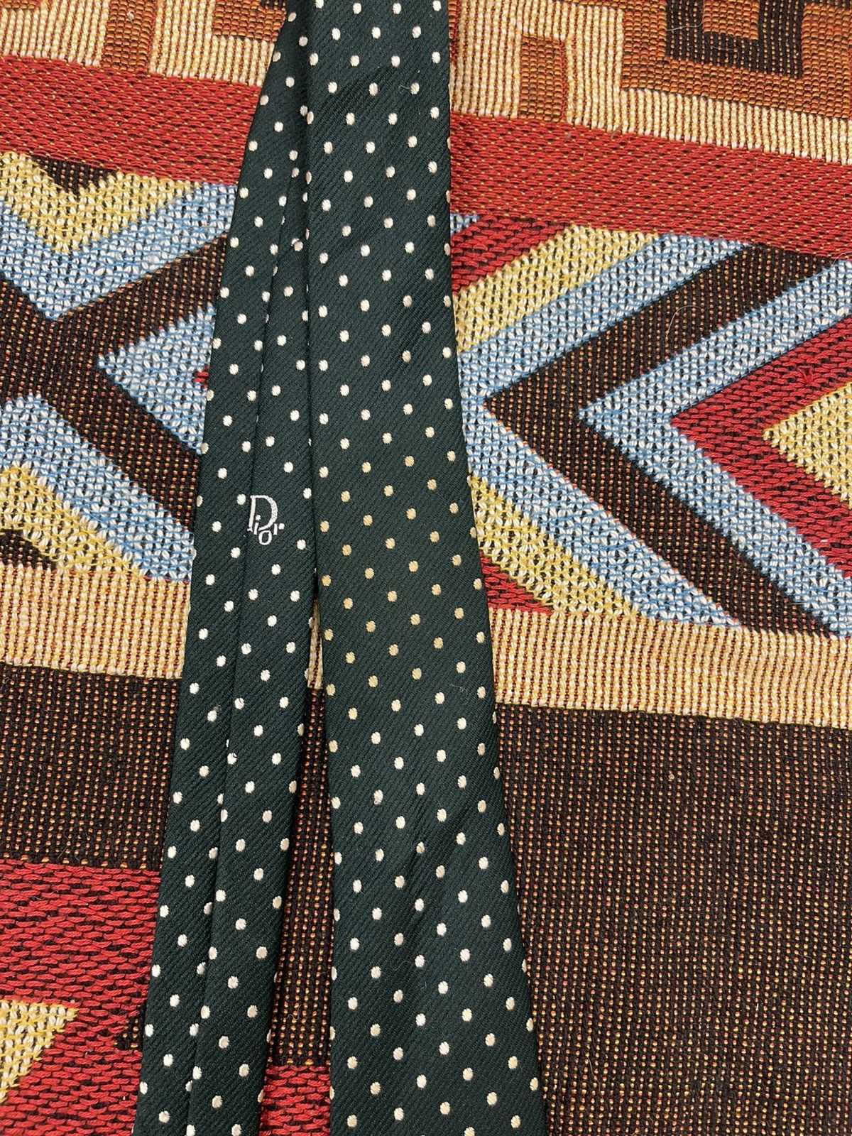 Christian Dior Monsieur × Designer × Vintage VINTAGE CHRISTIAN DOIR GREEN TIE Size ONE SIZE - 2 Thumbnail
