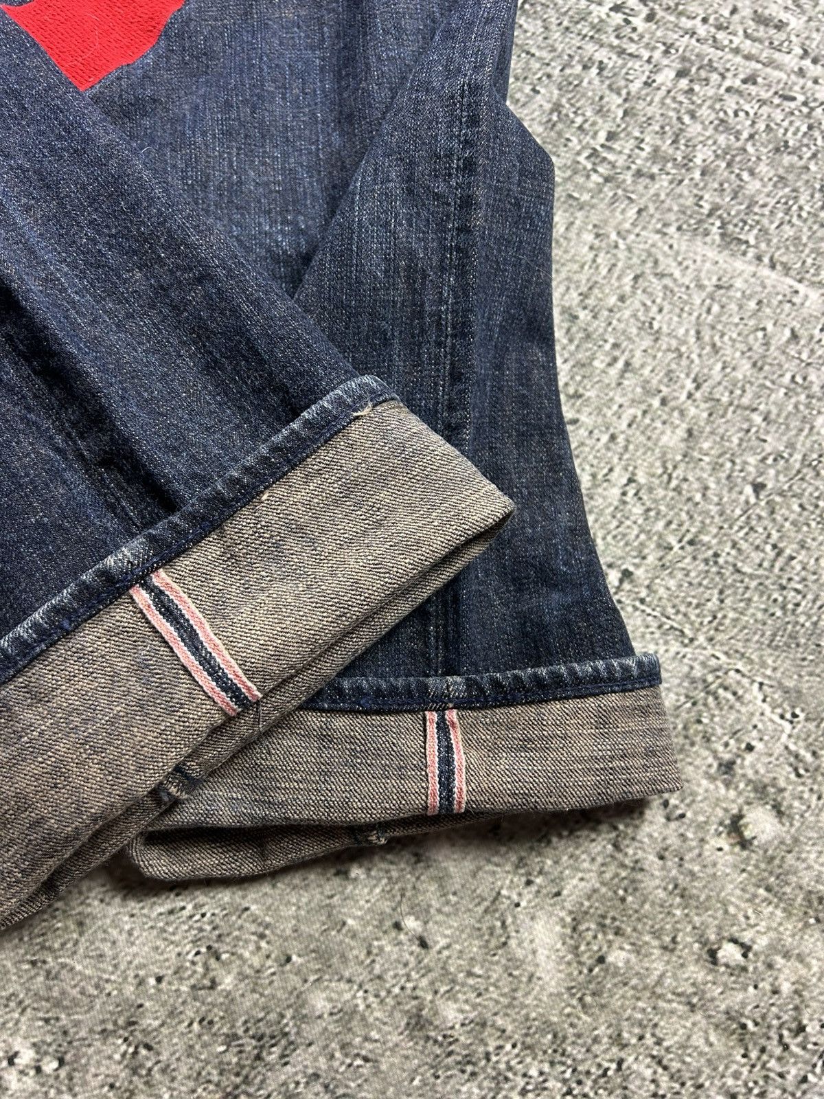 Evisu Evisu Yamane face jeans vintage selvedge denim Japan RARE Size US 33 - 7 Thumbnail