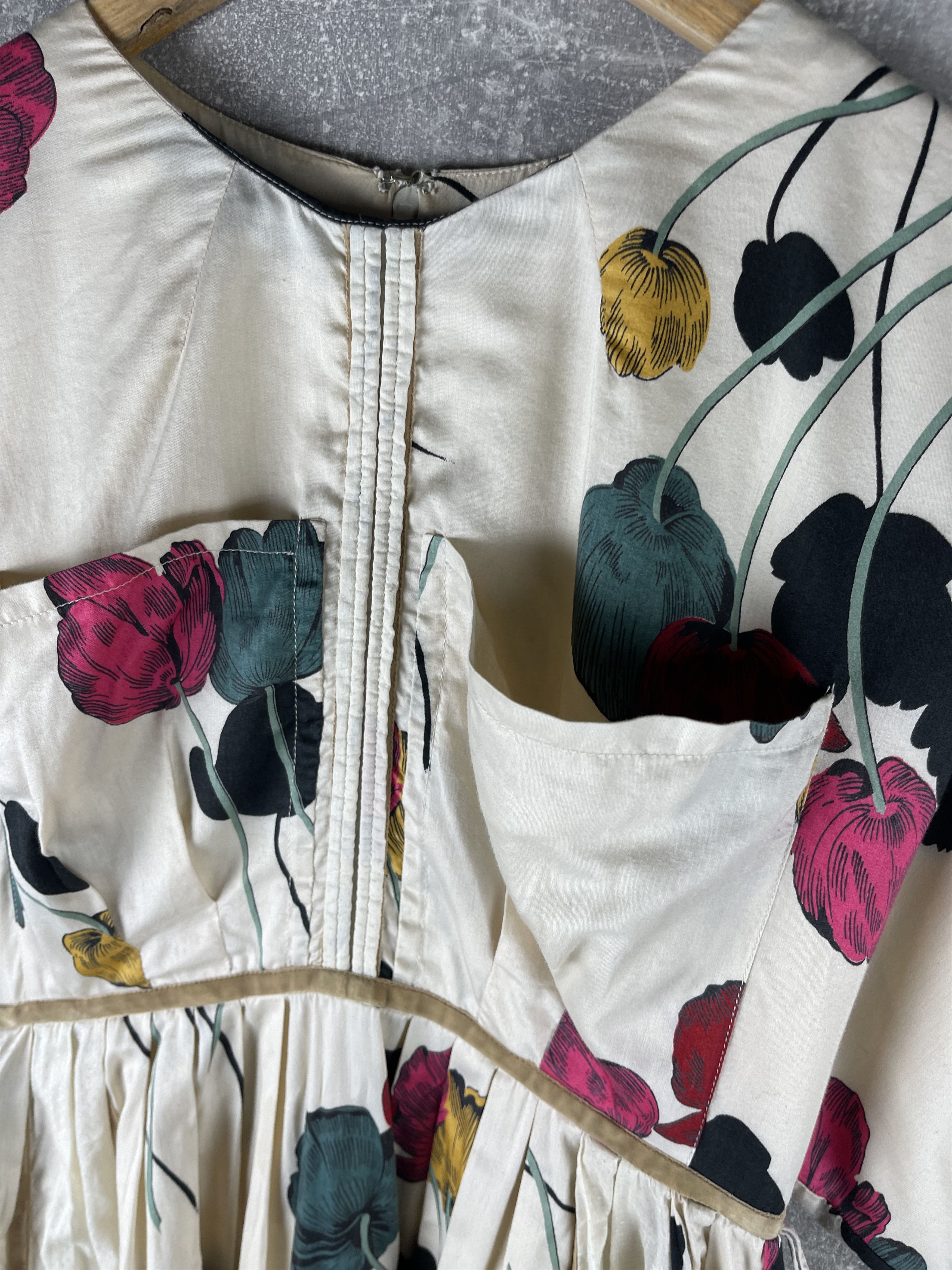 Kenzo Kenzo vintage 00s cotton flowers pattern maxi dress Size XS / US 0-2 / IT 36-38 - 5 Thumbnail