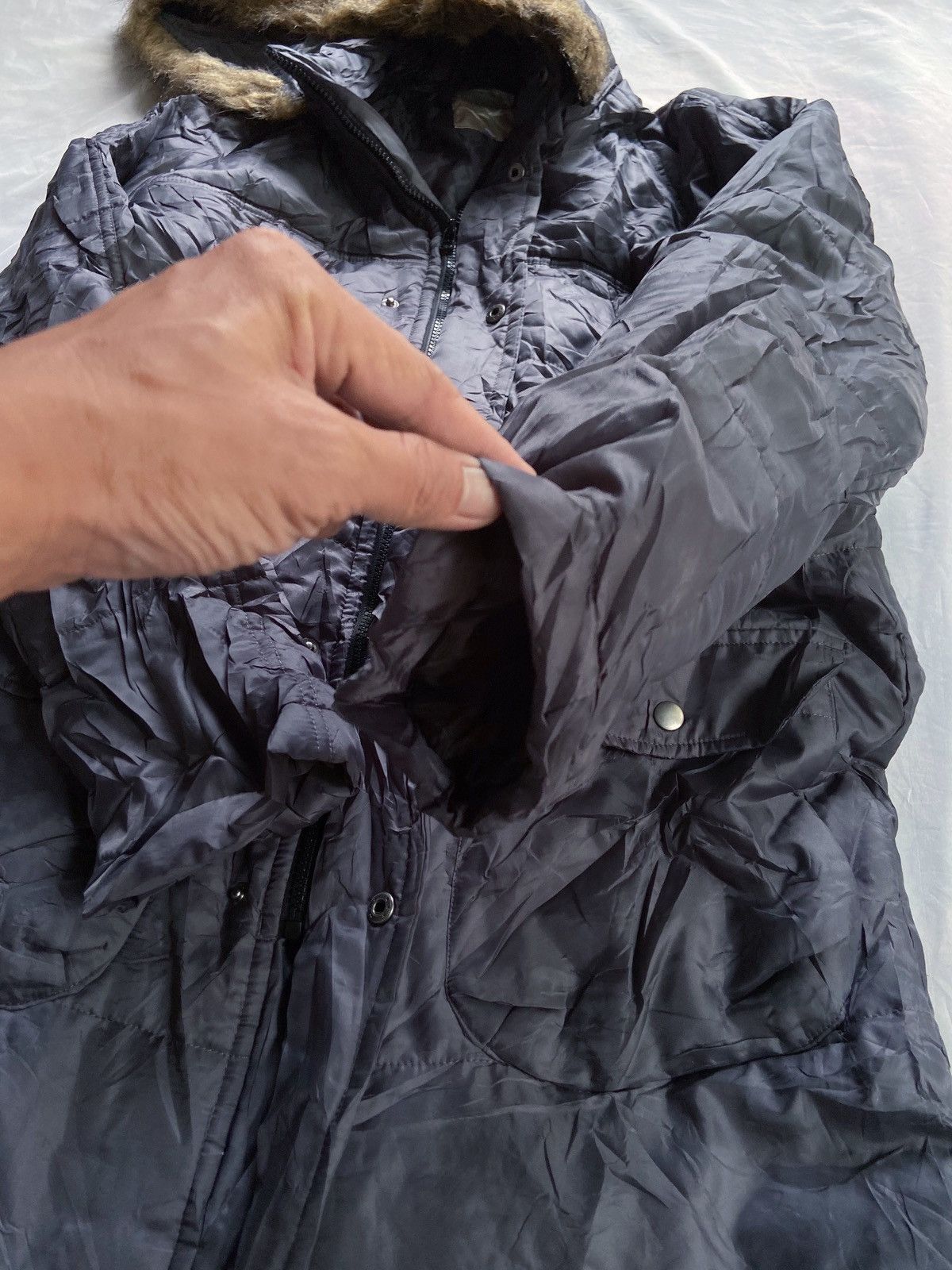 If Six Was Nine JAPANESE B.C FACTORY COAT FUR JACKET Size US L / EU 52-54 / 3 - 12 Thumbnail