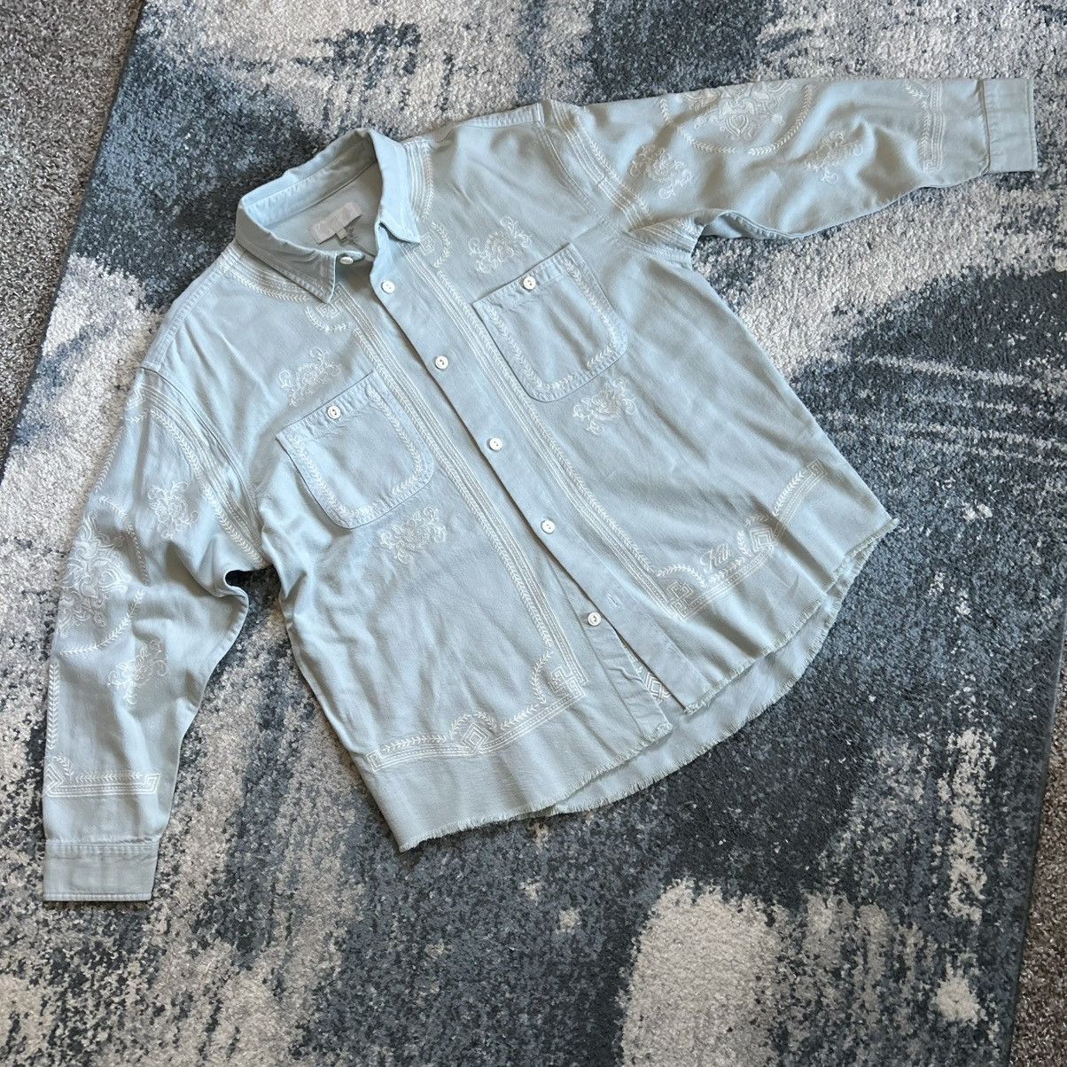 Kith SPRiNG 2024 RAW HEM DENiM APOLLO SHiRT STONE WASH EMBROiDERY Size US M / EU 48-50 / 2 - 21 Thumbnail