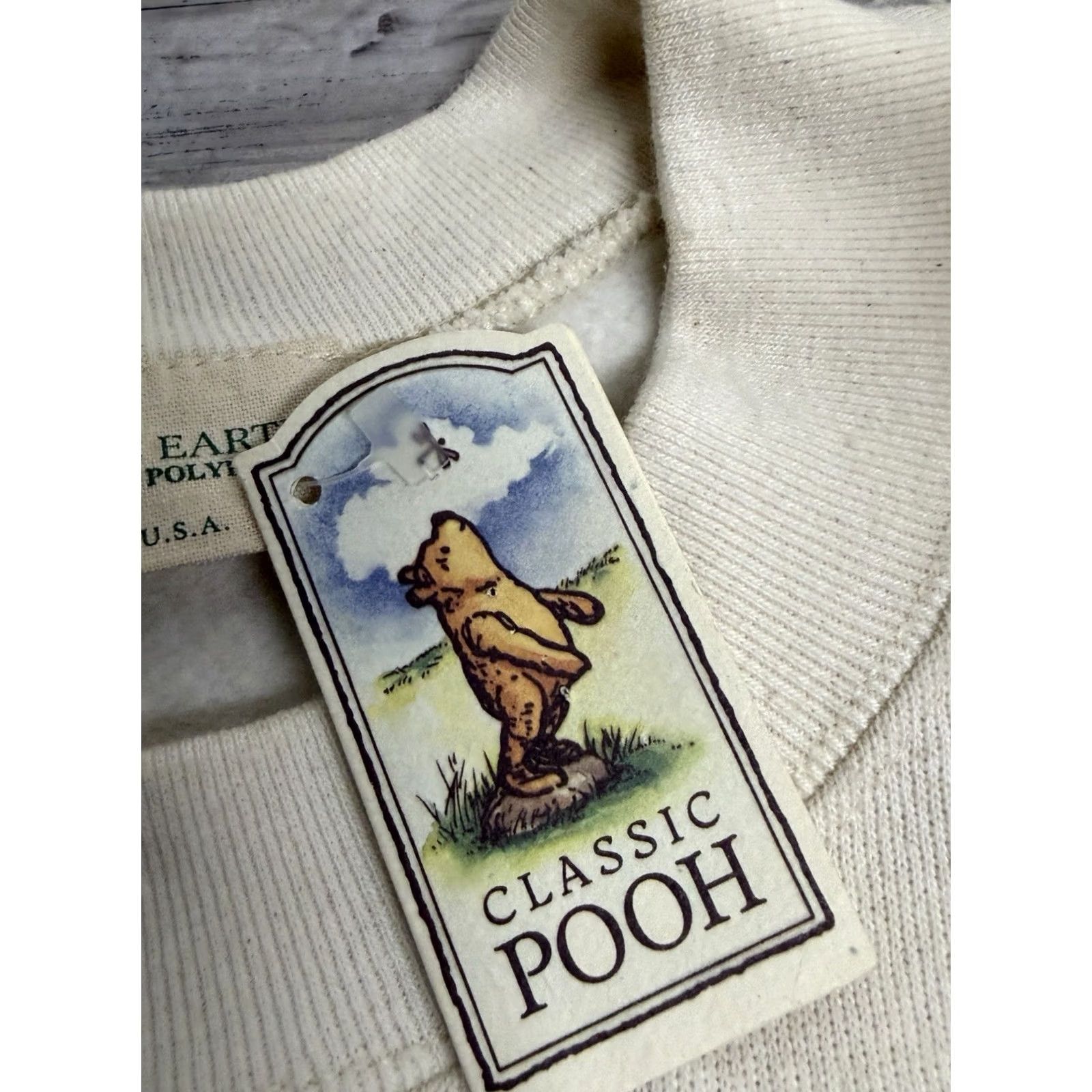 Vintage VINTAGE Classic Pooh Sweatshirt Shirt Womens Large White 90s Sketch Art NWT Size L / US 10 / IT 46 - 7 Thumbnail