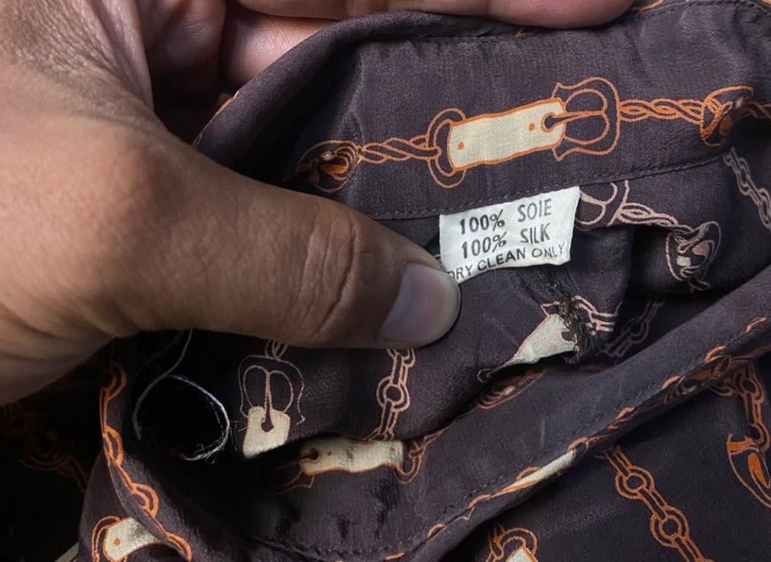 Celine × Vintage Vintage Celine Paris pattern silk shirt Size US S / EU 44-46 / 1 - 4 Thumbnail