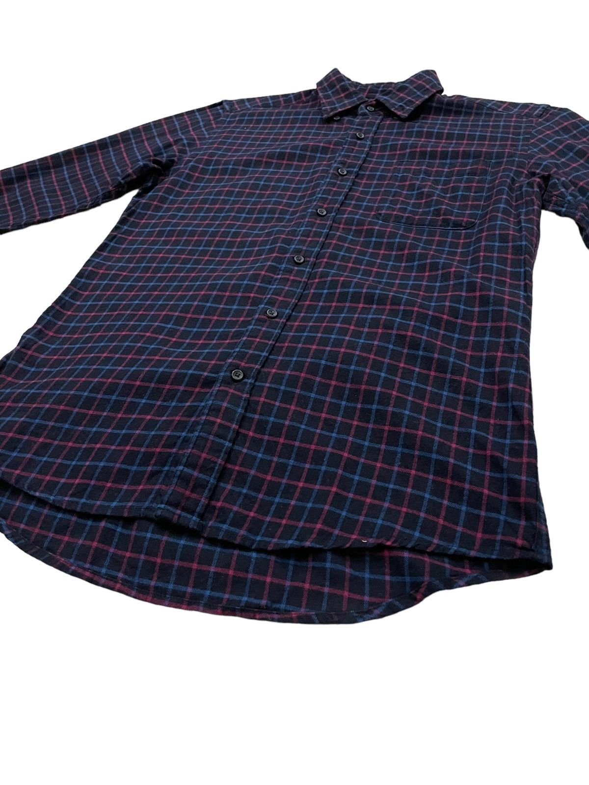 Flannel × Japanese Brand Vintage Uniqlo Travis Scott Style Plaid Tartan Flannel Size US S / EU 44-46 / 1 - 1 Thumbnail