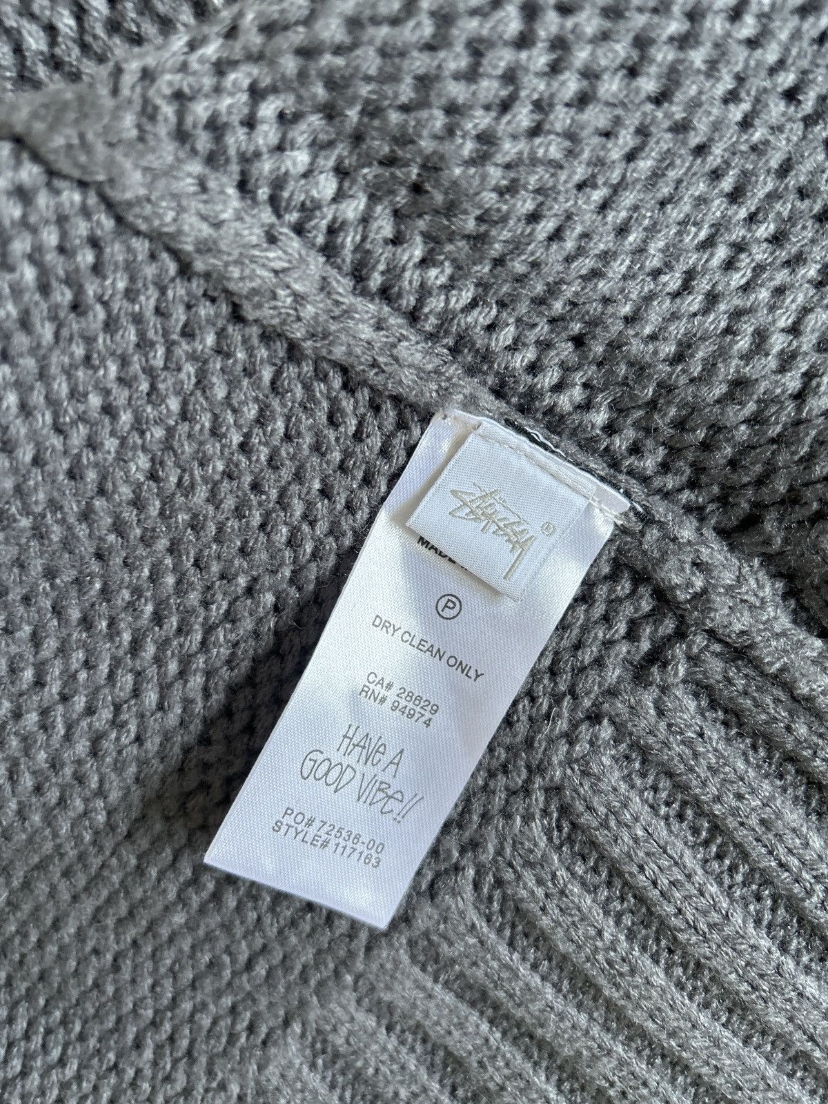 Stussy Stussy brushed cardigan lavender Size US XL / EU 56 / 4 - 6 Thumbnail
