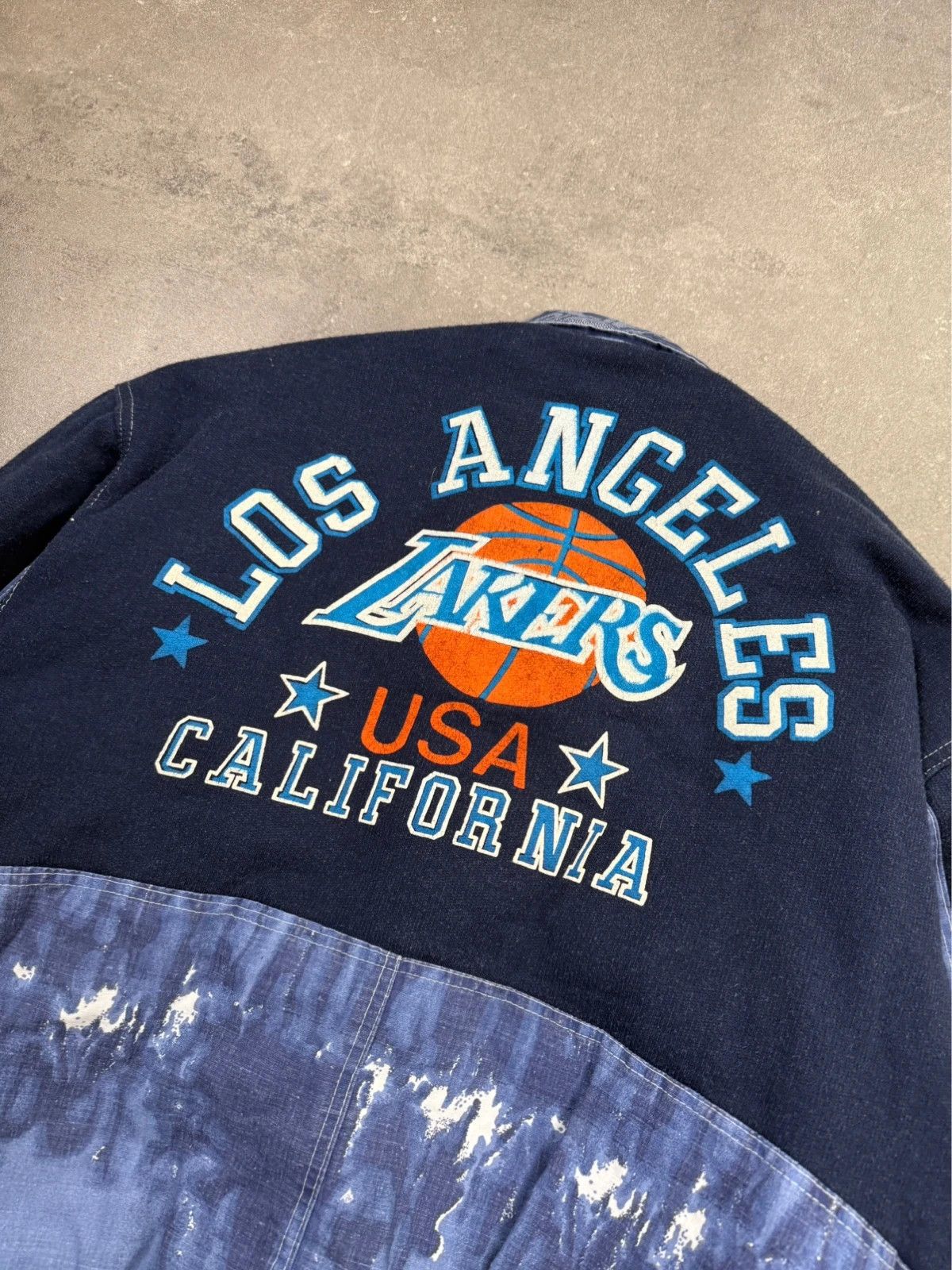 Los Angeles Apparel × Vintage Lakers Los Angeles bomber vintage double jacket 90s 1990s basketball street wear y2k rap hip hop Size US XL / EU 56 / 4 - 9 Thumbnail