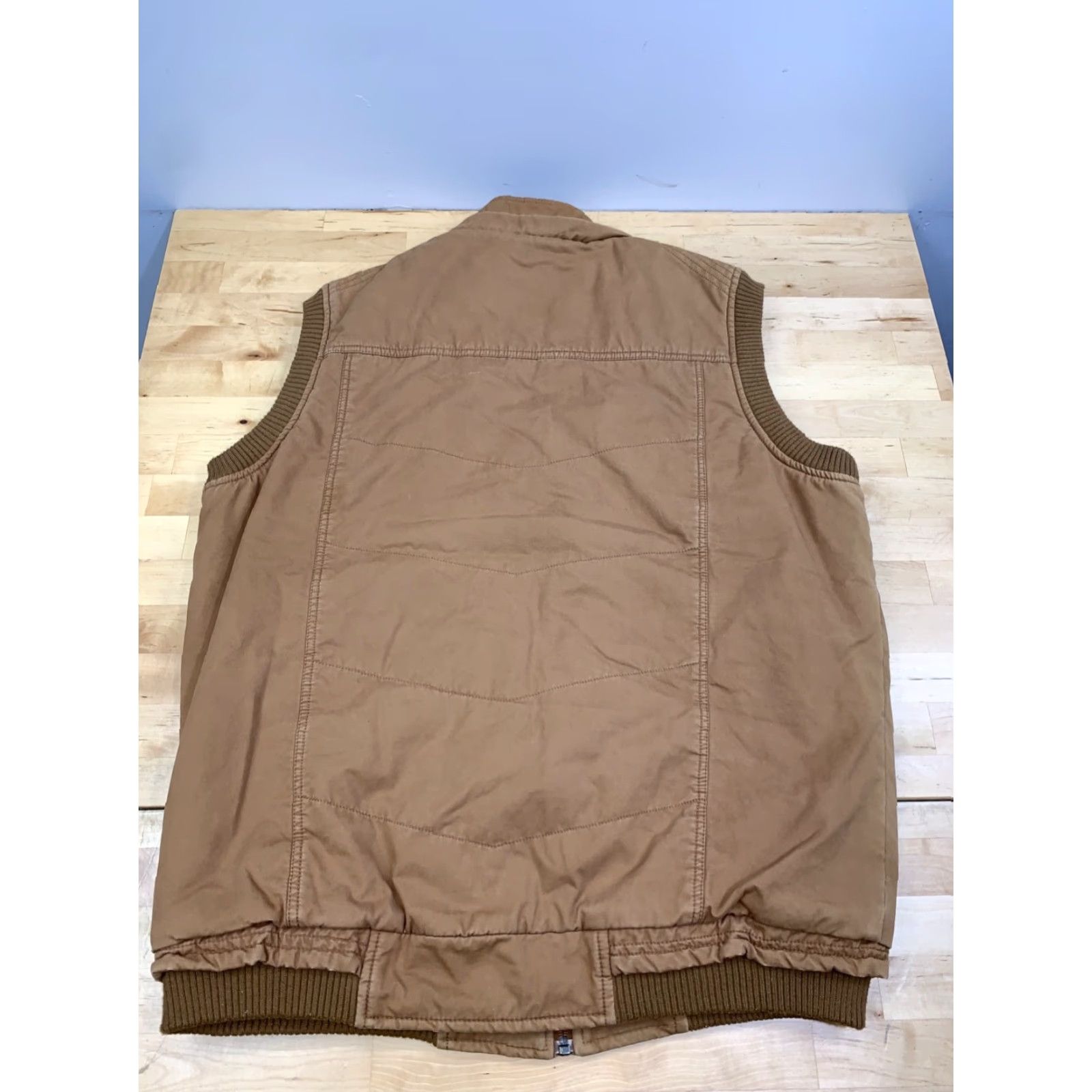 Vintage Monte Carlo Vest Jacket Mens XL Brown Full Zip Lined Polyester Outdoor Casual Winter Fall Spring Vest Size US XL / EU 56 / 4 - 7 Thumbnail