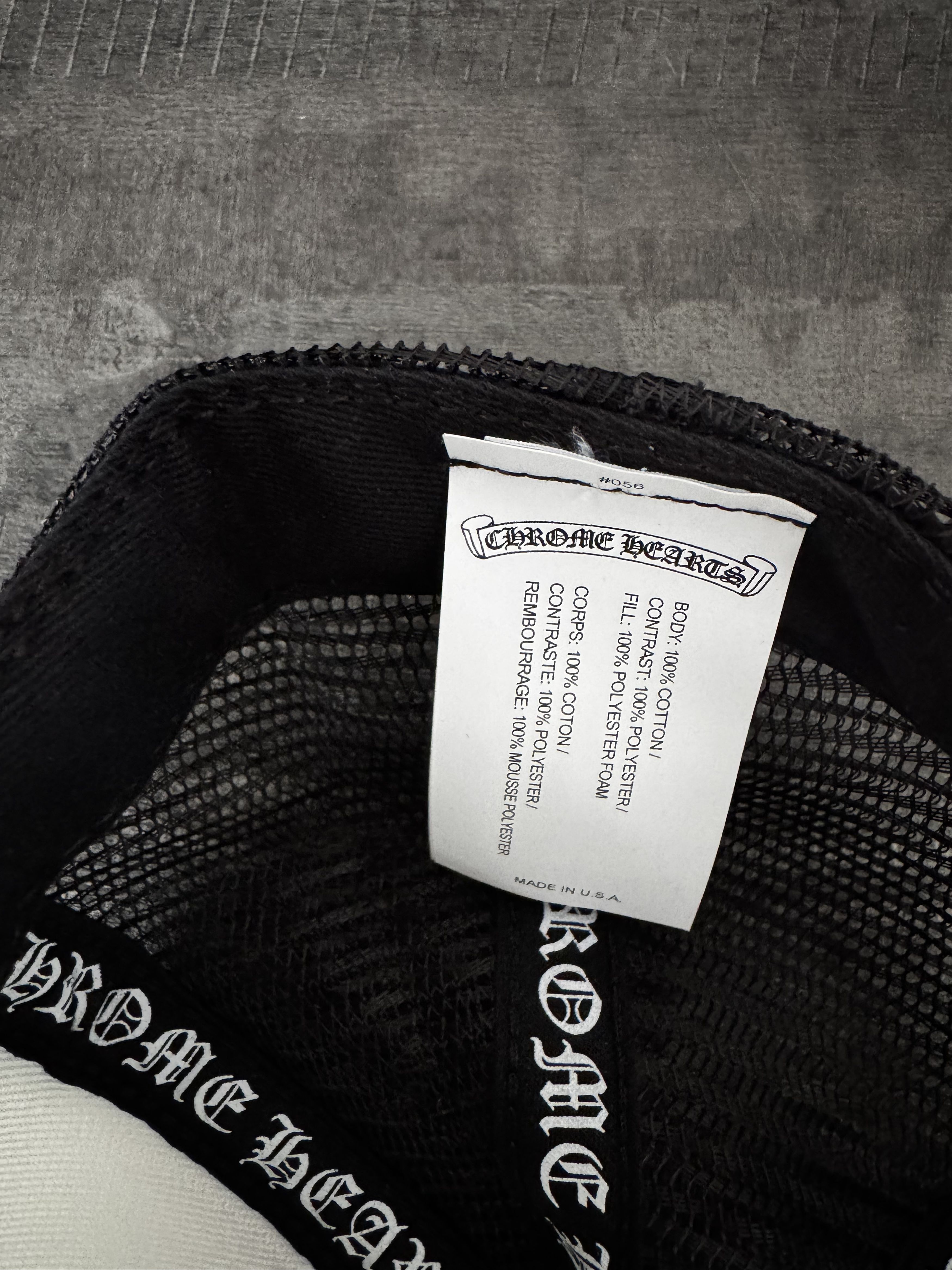 Chrome Hearts CH Hollywood Trucker Hat White Size ONE SIZE - 7 Thumbnail