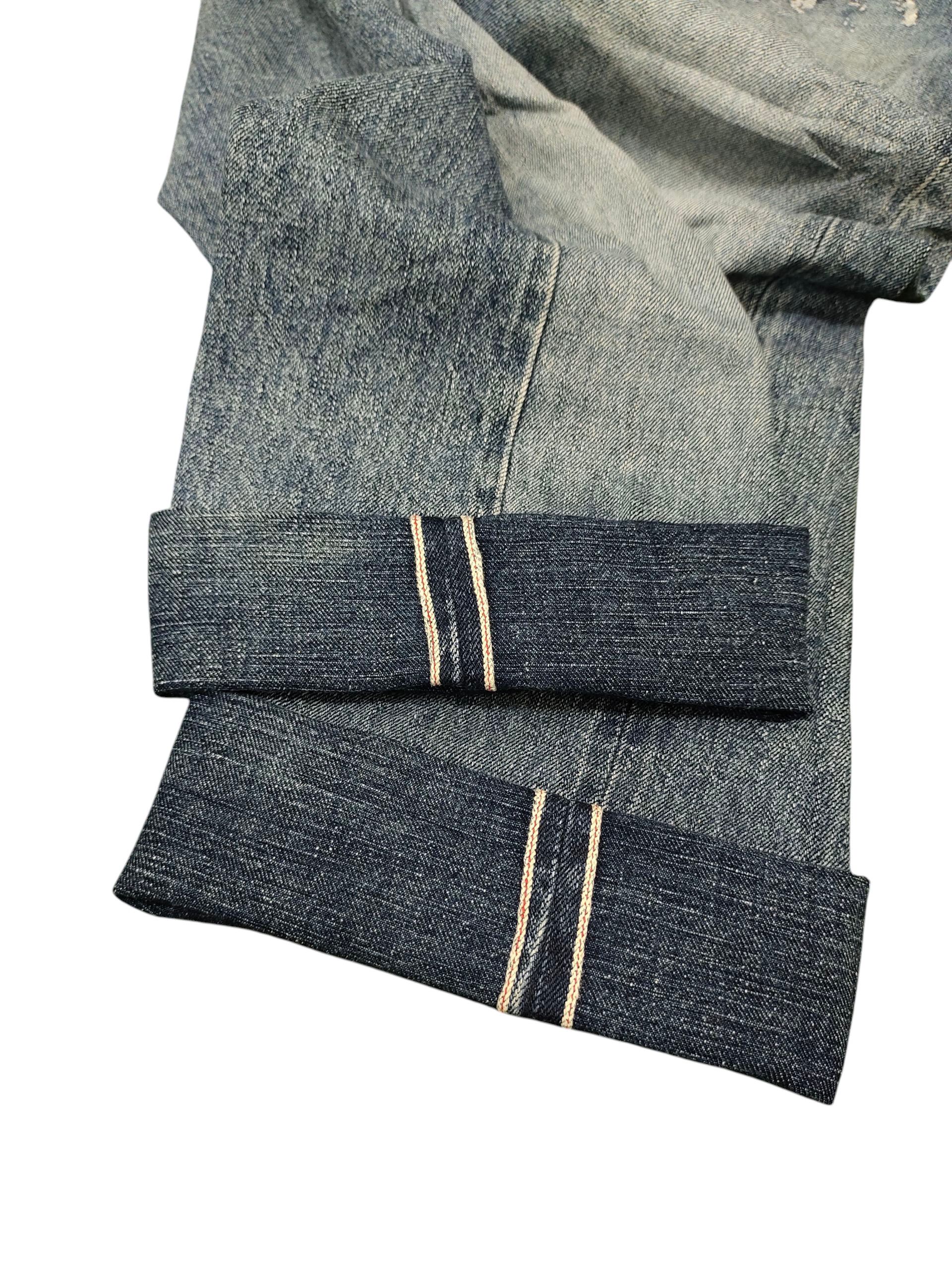 Hysteric Glamour Flare Jeans CEI Selvedge Clawmark Distress Faded Bootcut Y2k Size US 33 - 11 Thumbnail