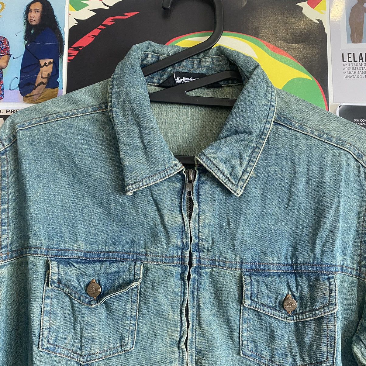 Vintage Vintage PH Classic Japanese Zipped Up Denim Jacket Size L / US 10 / IT 46 - 2 Thumbnail
