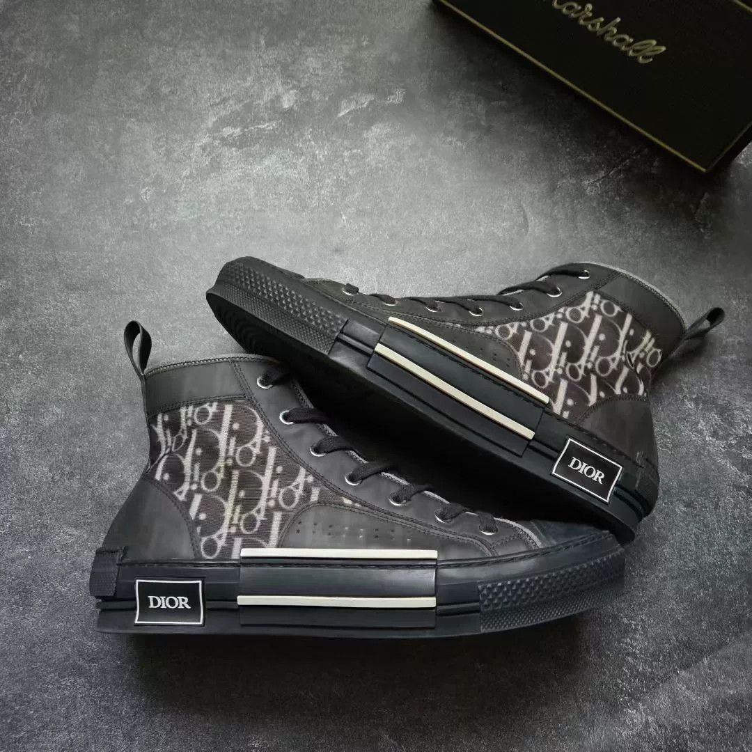 Dior Dior Black Hitop Sneakers 23 Men Size US 10 / EU 43 - 1 Thumbnail